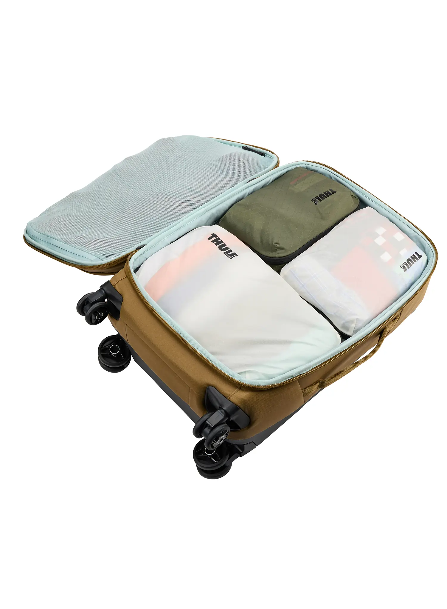 Organizator de voiaj Thule Compression Packing Cube Small - soft green