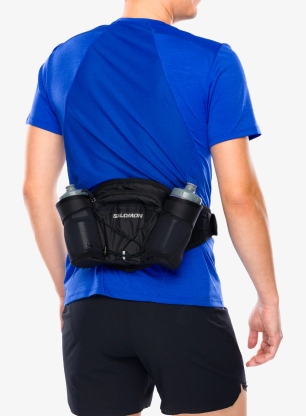 Centura alergare Salomon Cross Belt 2 Bottles - ebony/black
