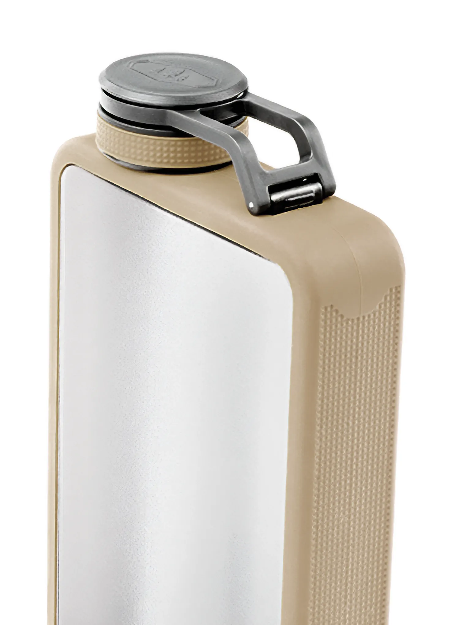Sticlă la piept GSI Outdoors Boulder Flask 6 oz (177 ml) - sand