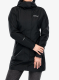 Scurta de ploaie femei Berghaus Omeara Long Shell Jacket - black/black