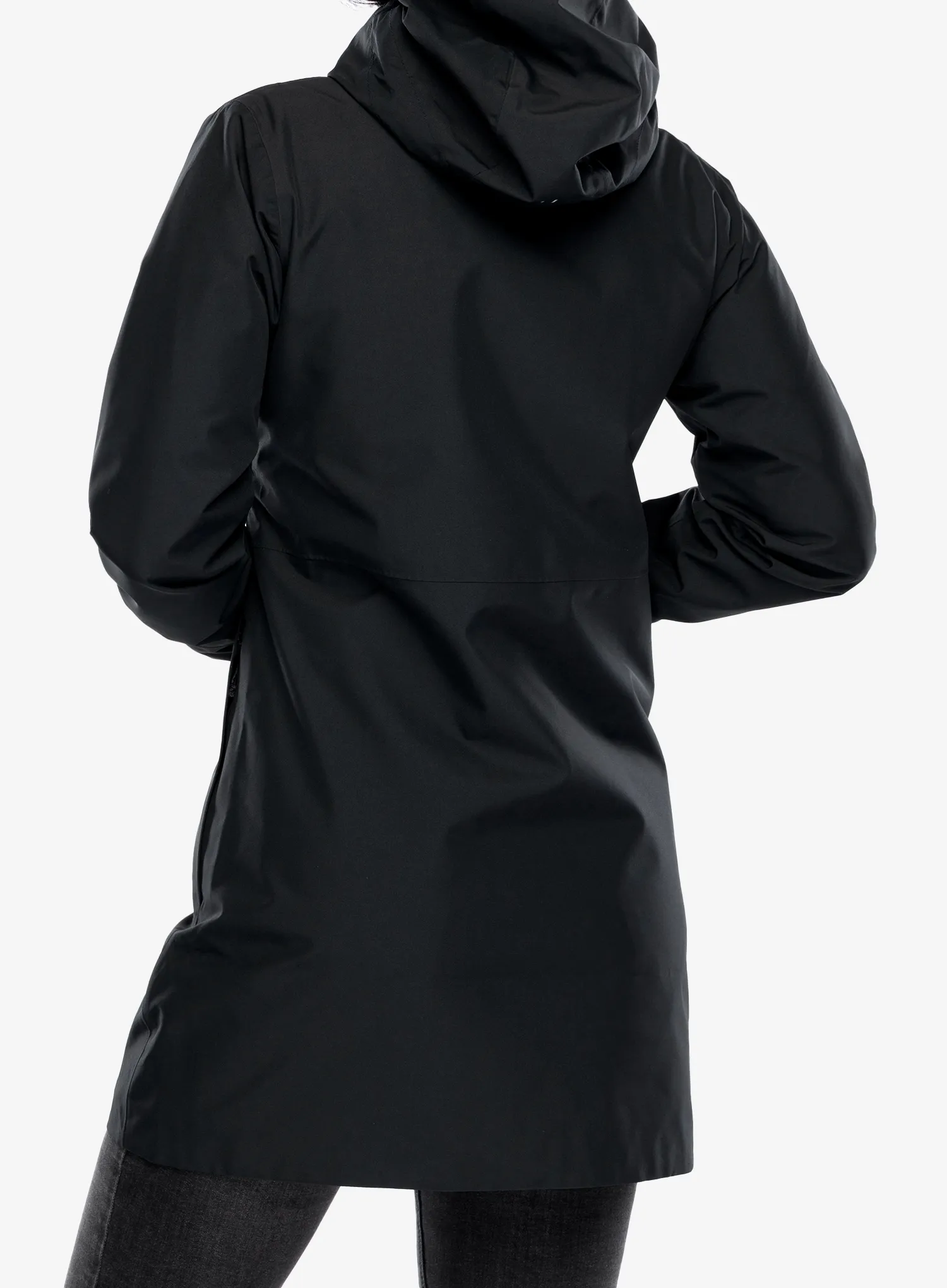 Scurta de ploaie femei Berghaus Omeara Long Shell Jacket - black/black