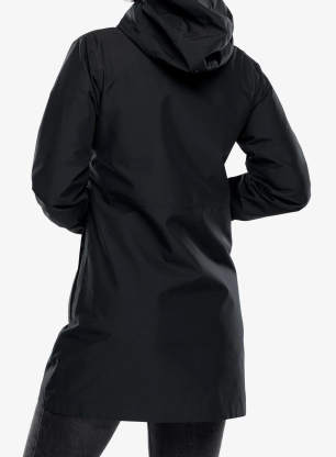 Scurta de ploaie femei Berghaus Omeara Long Shell Jacket - black/black