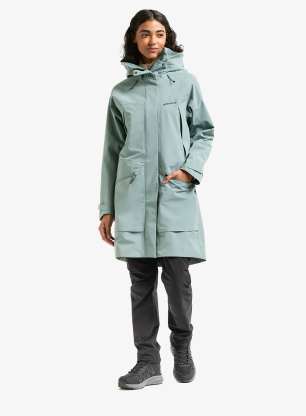Scurta de ploaie femei Didriksons Ilma Parka 8 - factory blue