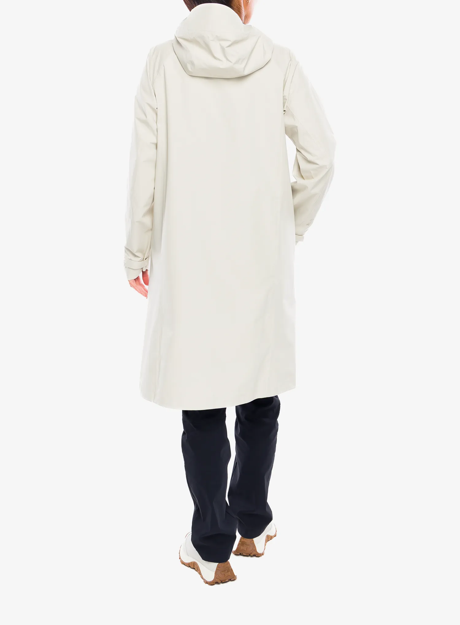 Haina femei Peak Performance Treeline Shell Parka - sand fog