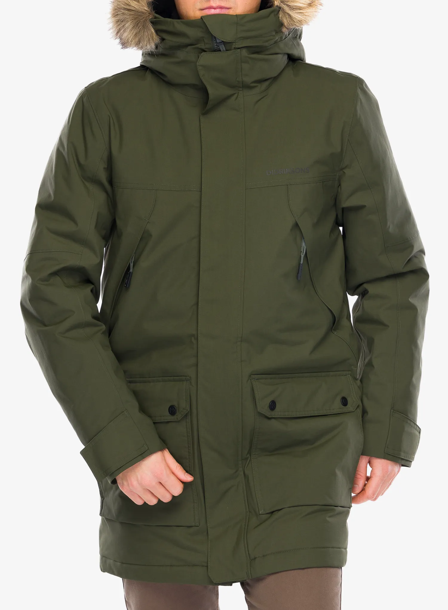 Geaca izolată Didriksons Rick Parka - deep green