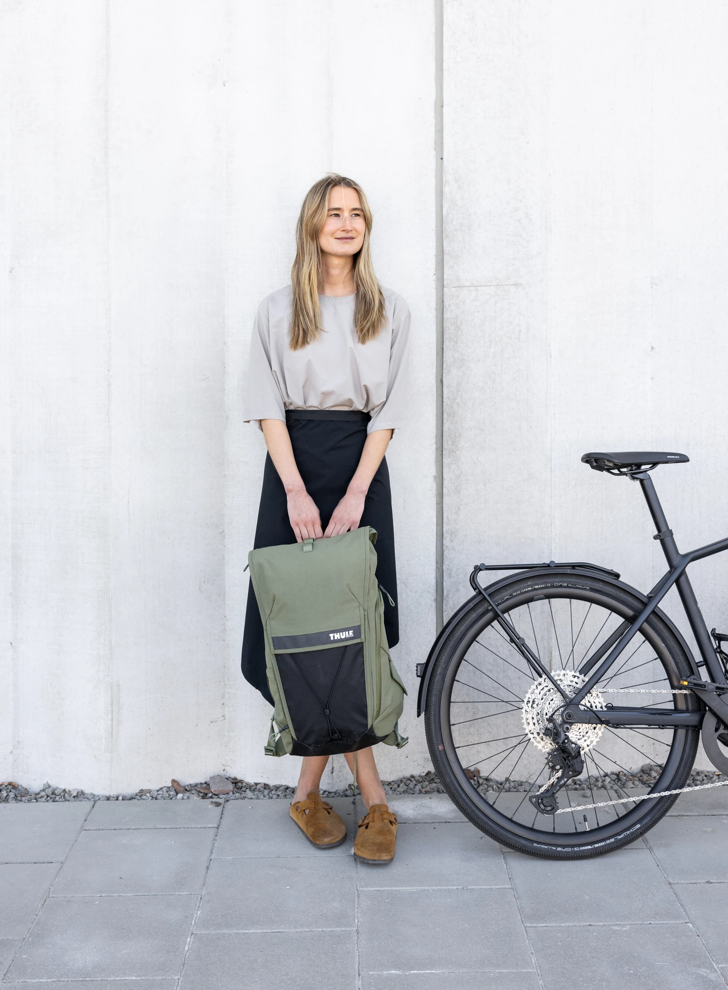 Rucsac ciclism Thule Paramount Commuter Backpack 28L - soft green