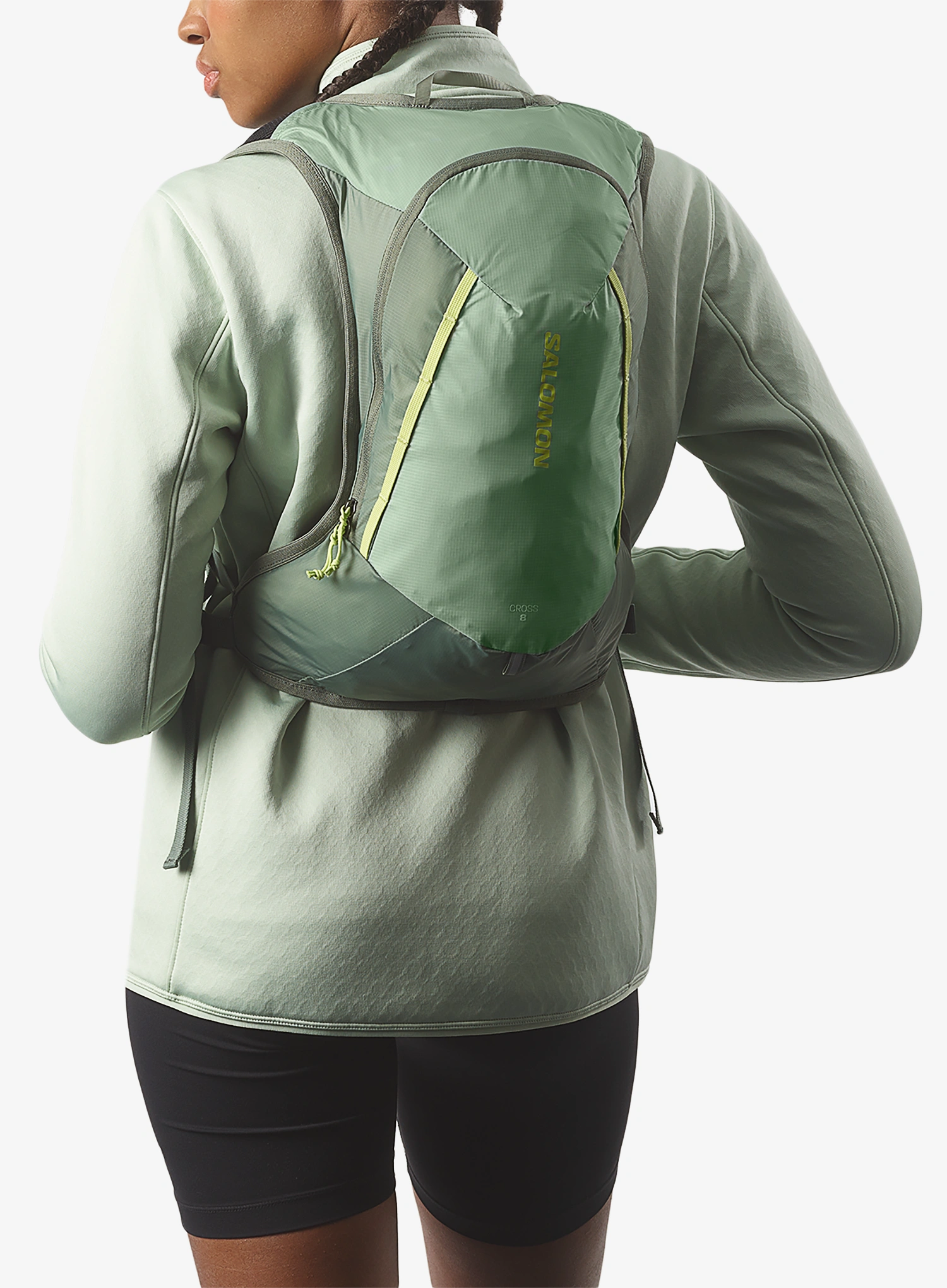 Rucsac Salomon Cross 8 - green milieu/agave/sharp