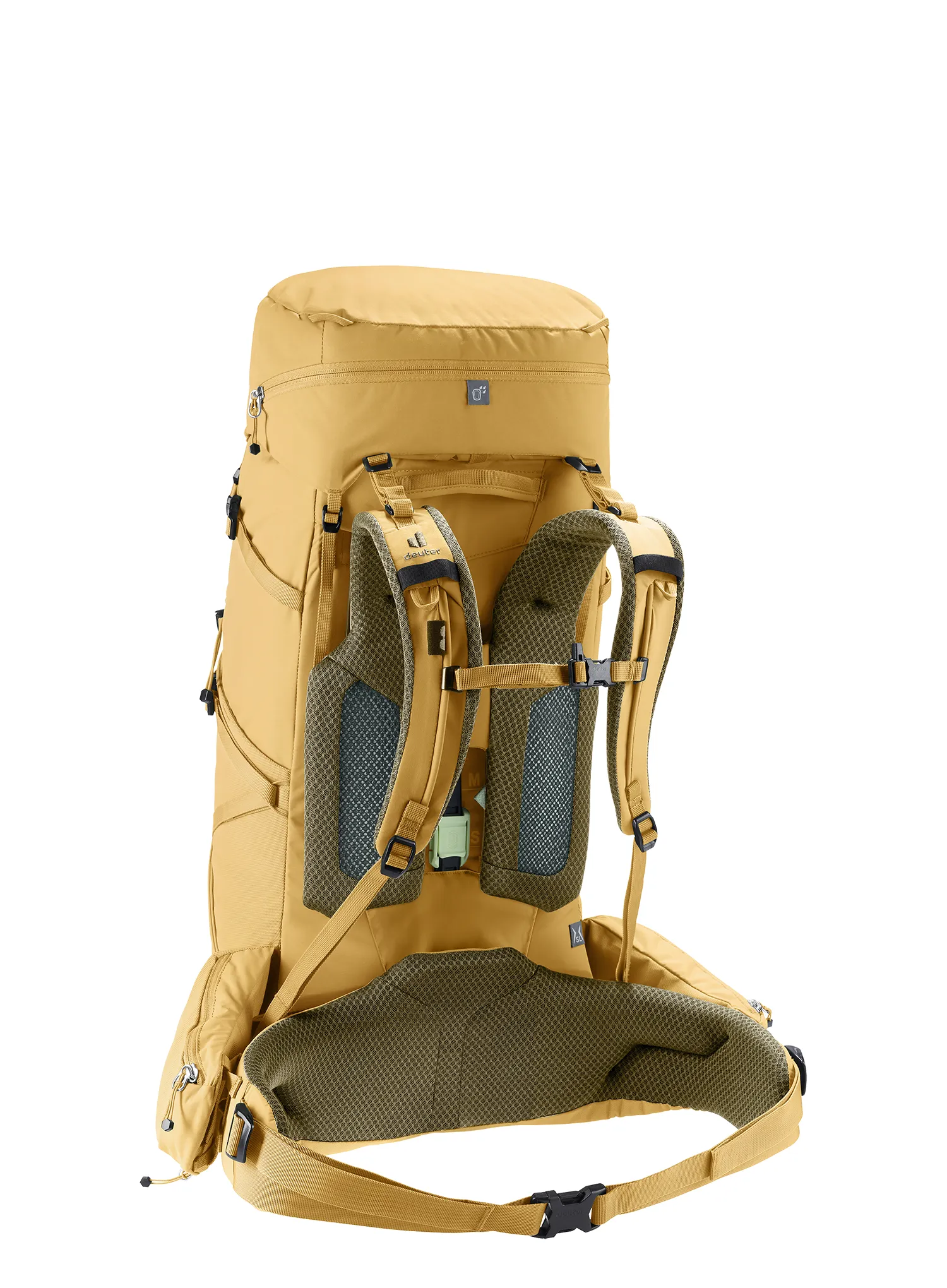 Rucsac trekking femei Deuter Aircontact Core 45+10 SL - savanna/nori