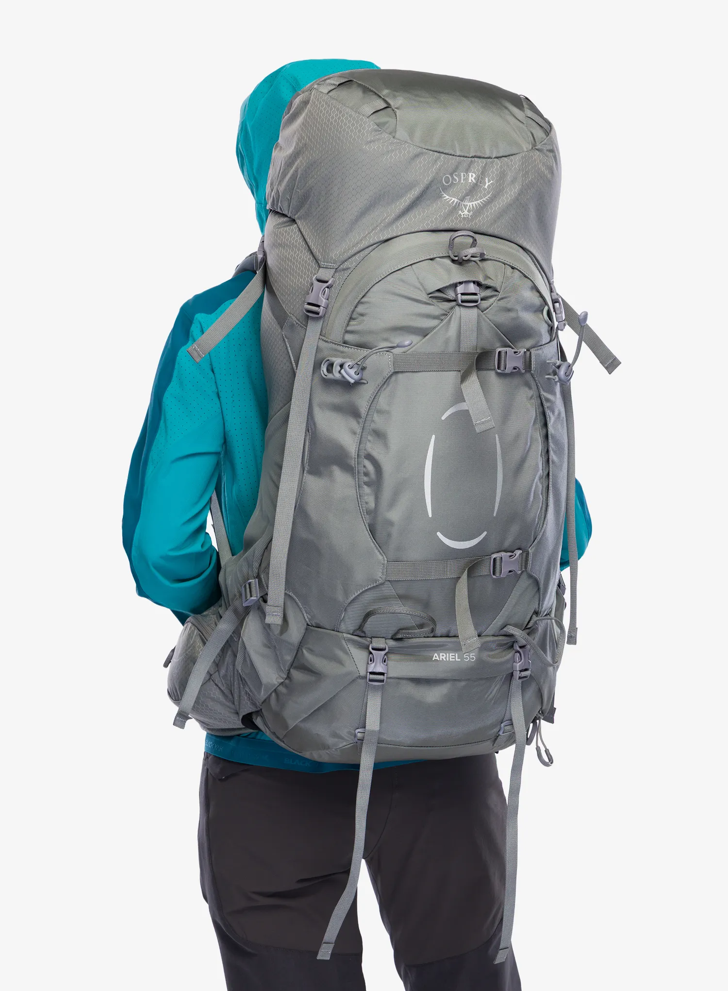 Rucsac trekking femei Osprey Ariel 55 - medium gray