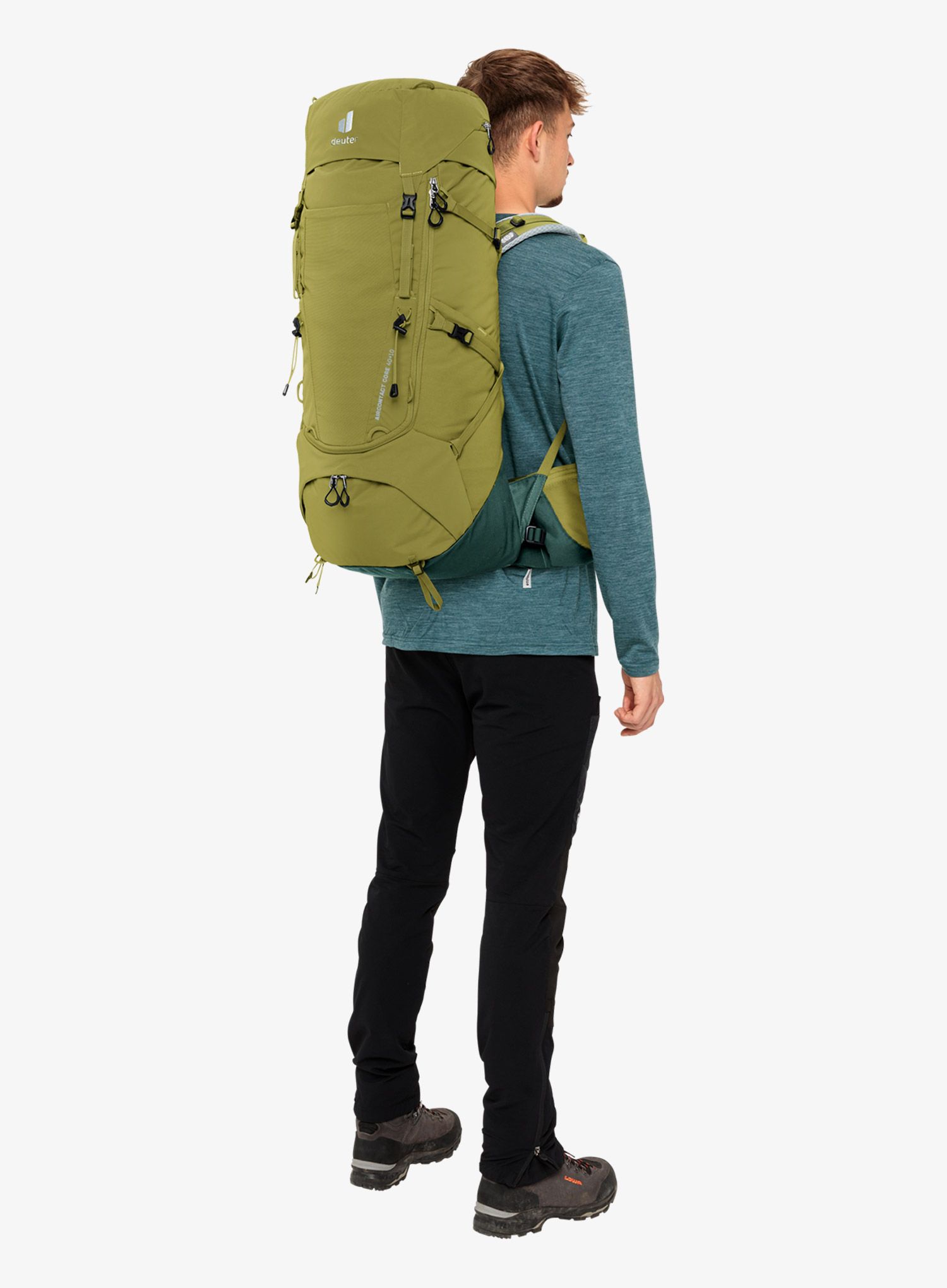 Rucsac trekking Deuter Aircontact Core 40+10 - cactus/ivy