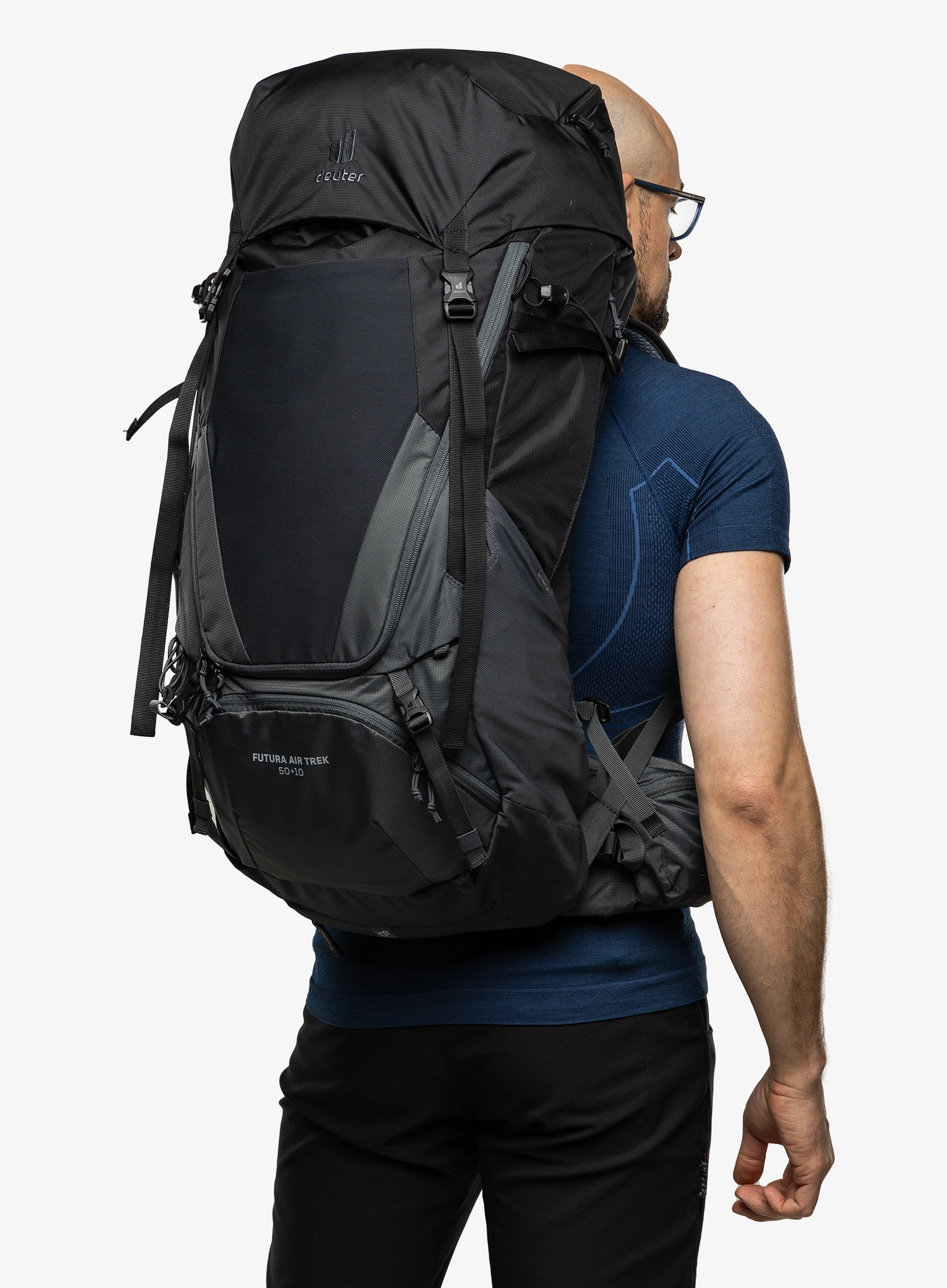 Rucsac trekking Deuter Futura Air Trek 50 + 10 - black/graph
