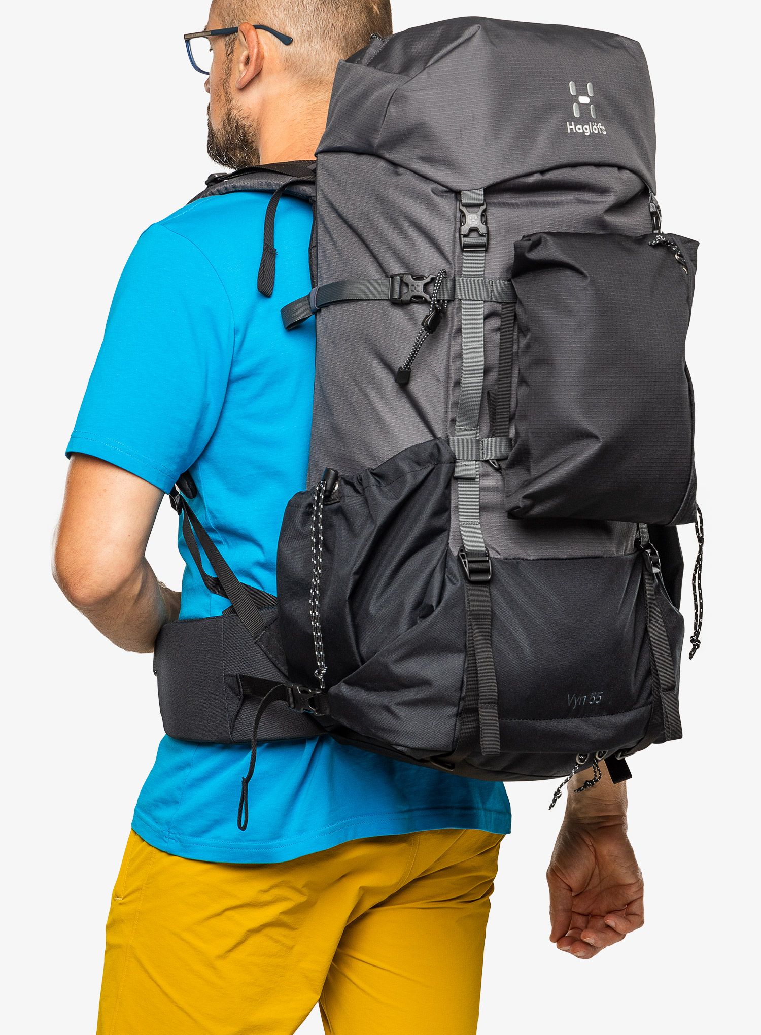 Rucsac trekking Haglofs VYN 55 - magnetite/true black