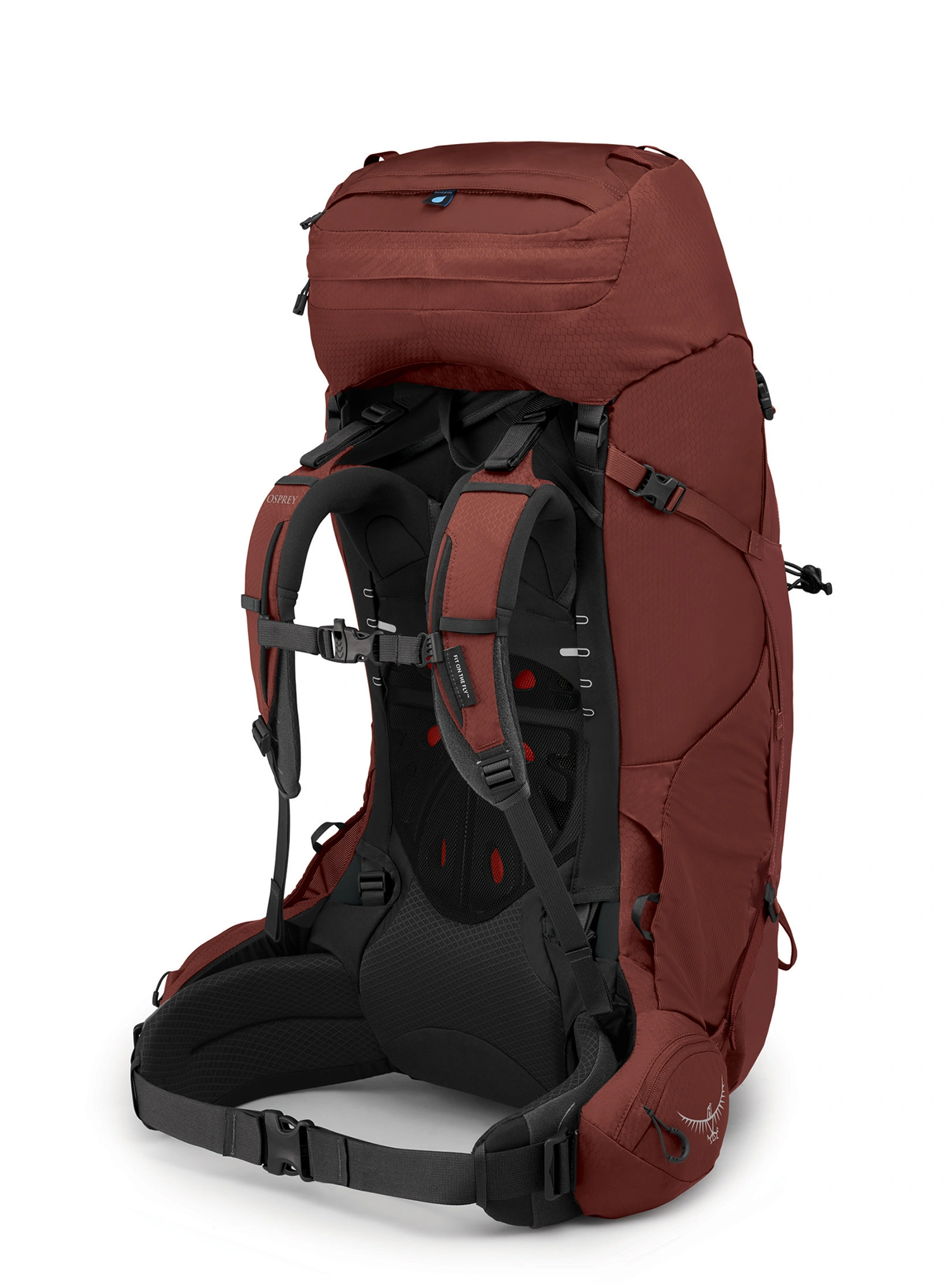 Rucsac trekking Osprey Aether 65 - deep acorn red