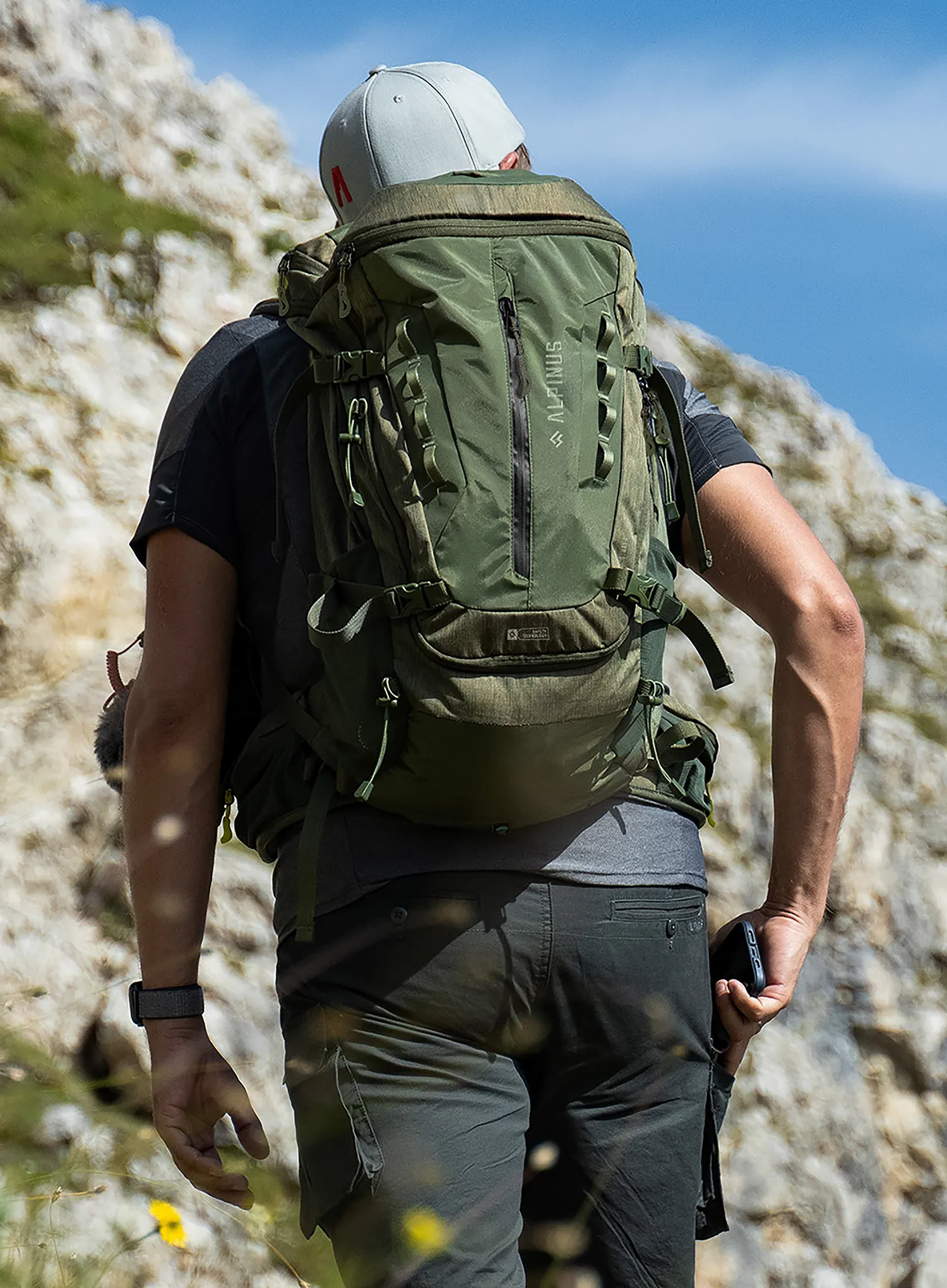 Rucsac drumetie Alpinus Otway 40 - olive