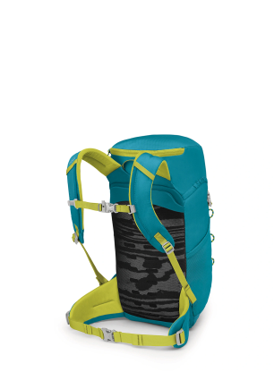 Rucsac drumetie copii Osprey Jet 18 - blue spikemoss/lemongrass