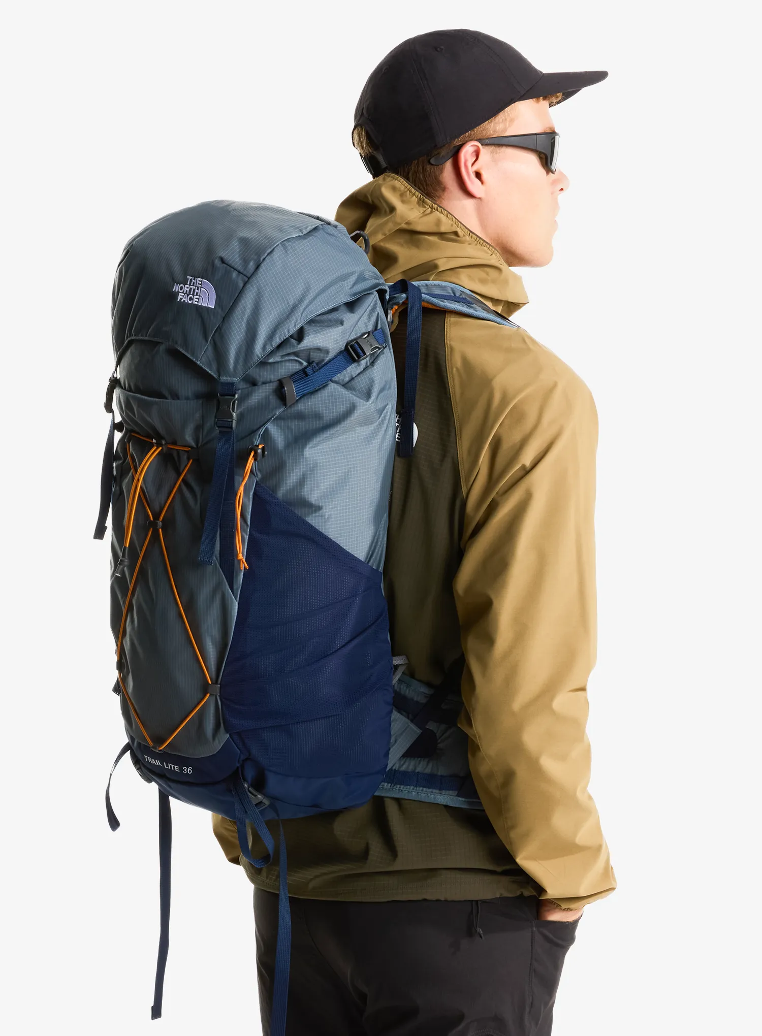 Rucsac drumetie The North Face Trail Lite 36 - grey/navy/orange