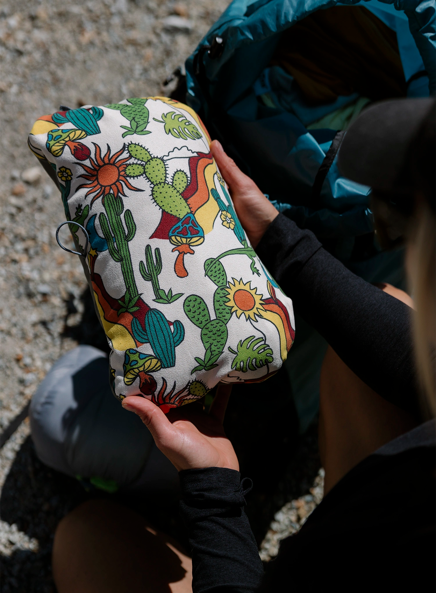 Pernă de voiaj Therm a Rest Compressible Pillow Cinch R - desert