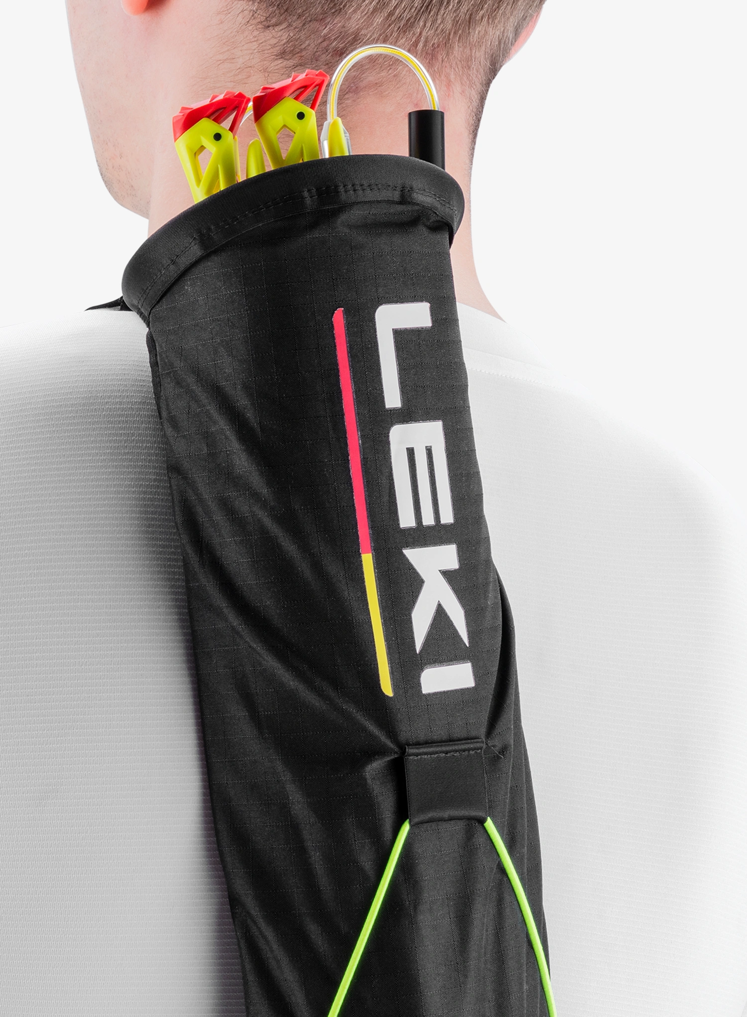 Husă pentru bețe Leki Trail Running Quiver - black