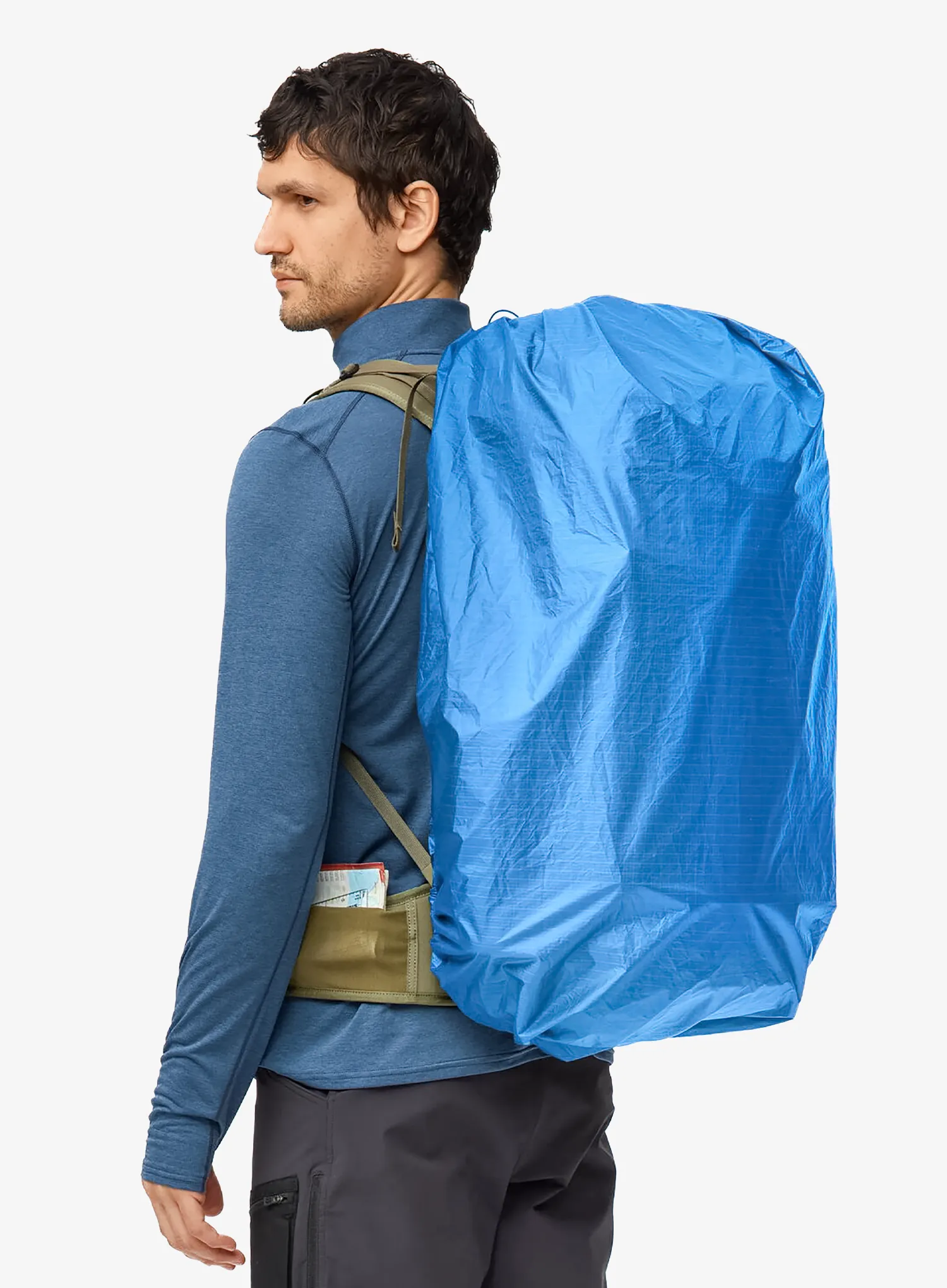 Husa rucsac Fjallraven Rain Cover Latt 45-50 - un blue