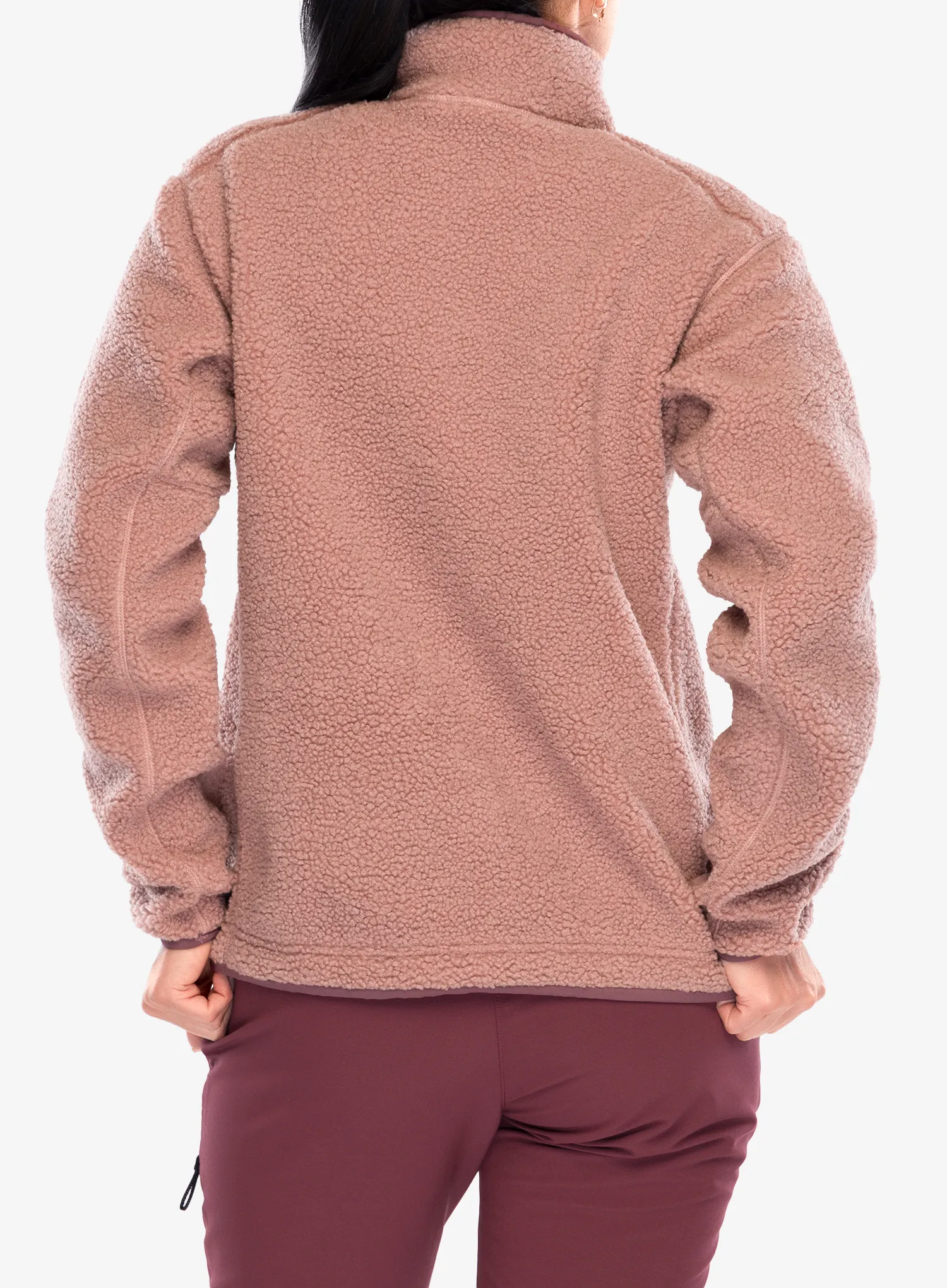 Fleece femei adidas TERREX Xpl Pile Snap - warm clay