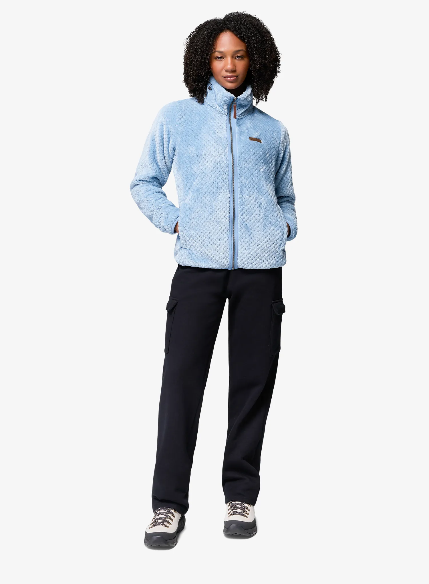 Fleece femei Columbia Fire Side II Sherpa - rainy day
