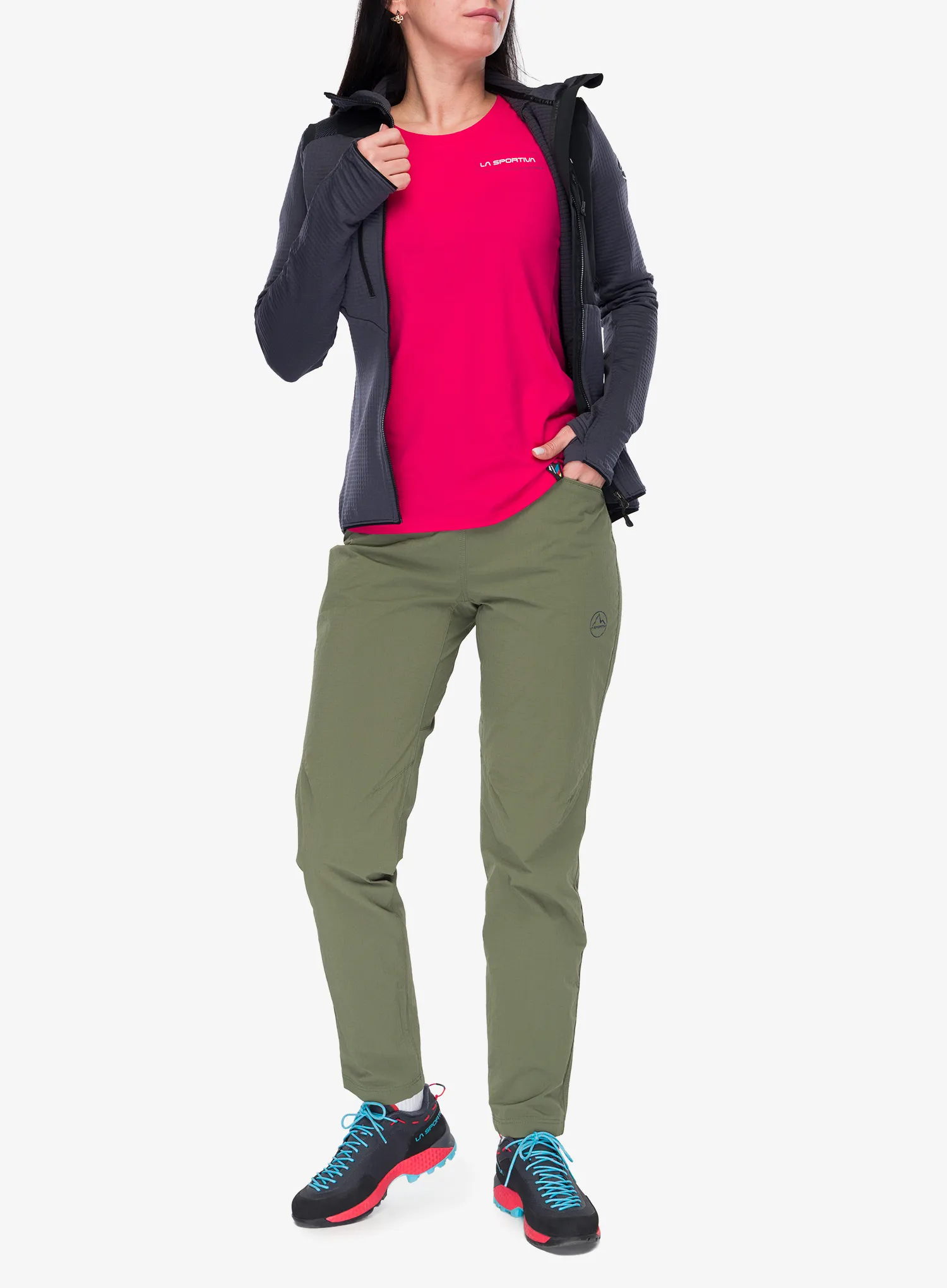 Fleece femei La Sportiva Lucendro Thermal Hoody - onyx/black