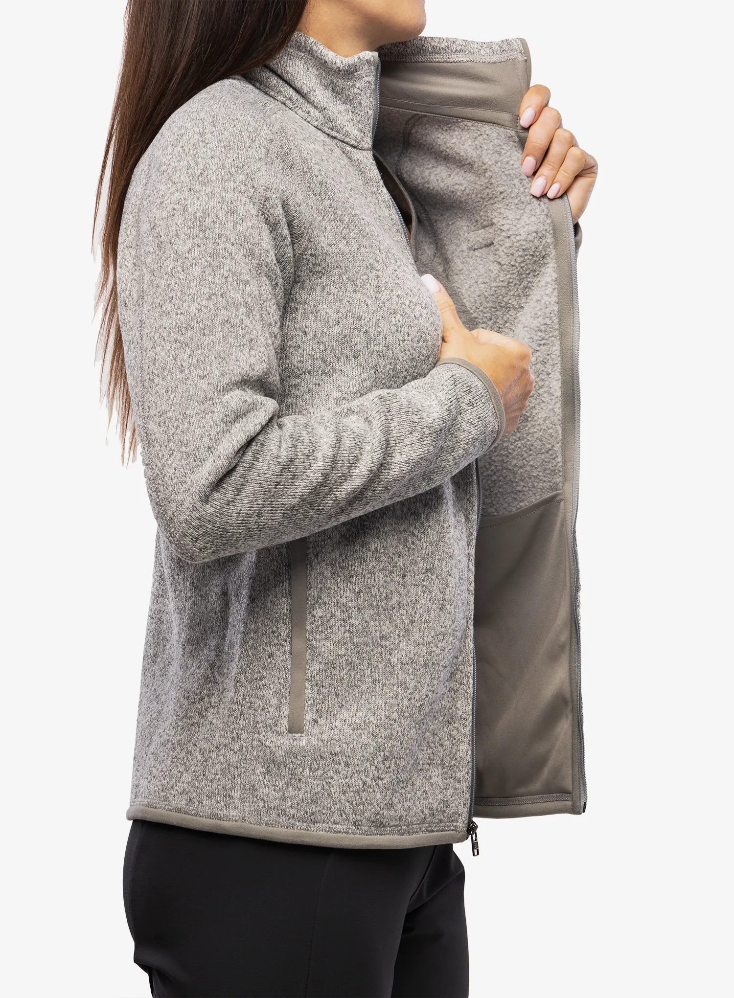 Fleece femei Patagonia Better Sweater Jacket - birch white