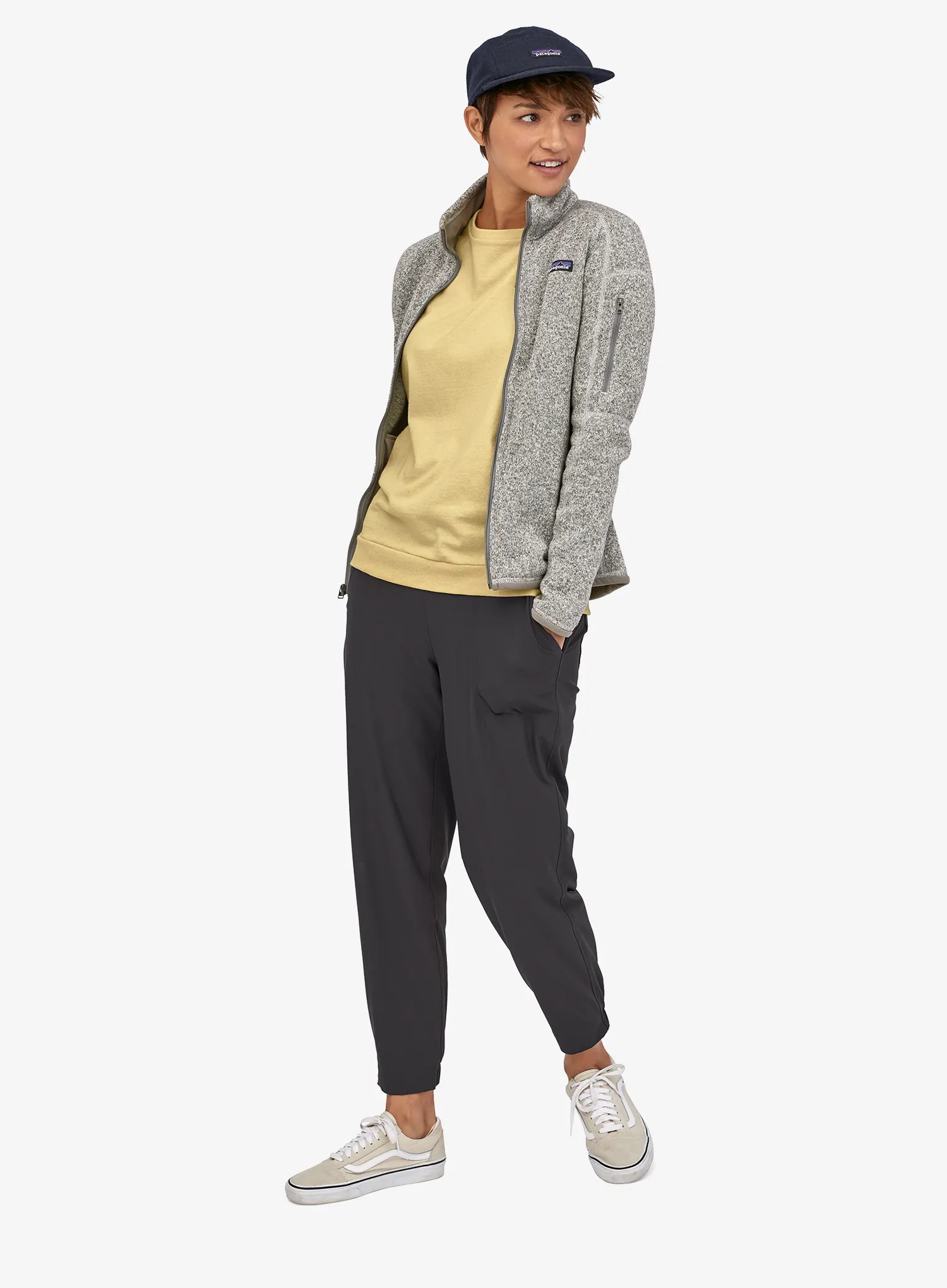 Fleece femei Patagonia Better Sweater Jacket - birch white