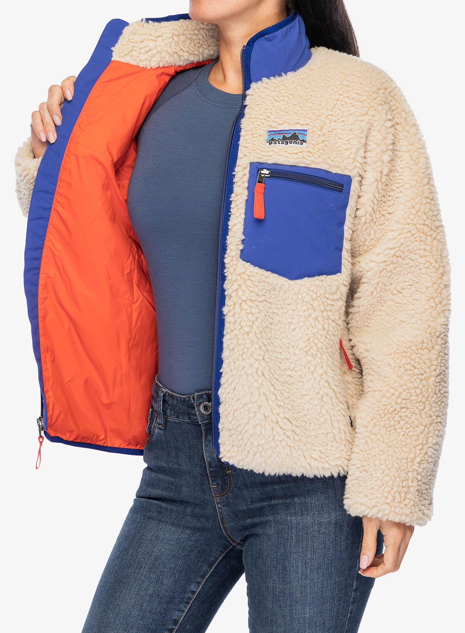 Fleece femei Patagonia Classic Retro-X Jacket - dark natural