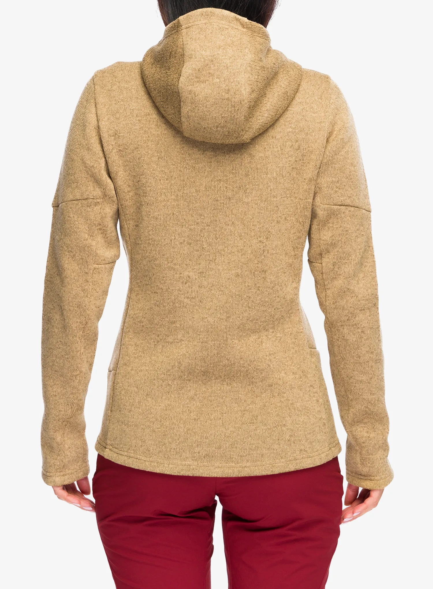 Fleece femei Salewa Puez Rocca Pl Hooded Jacket - quicksand
