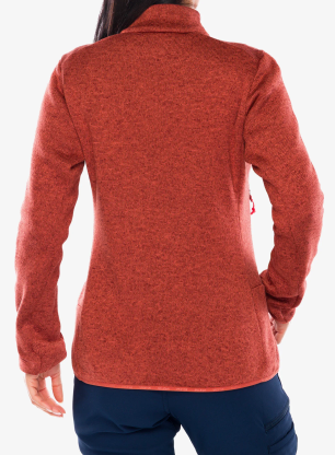 Fleece femei Salewa Puez Rocca PL Jacket - etruscan red