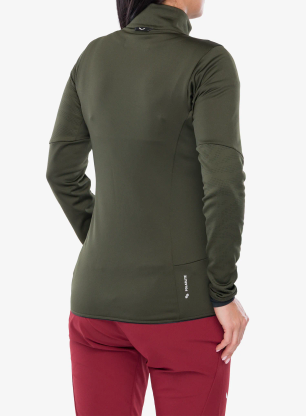 Fleece femei Salewa Sella Crevasse Jacket - dark olive