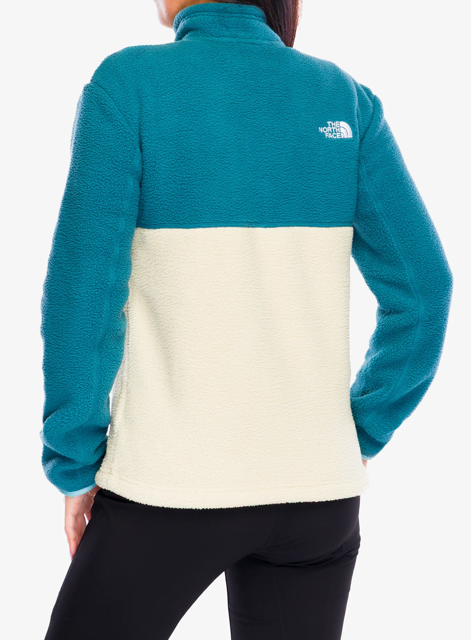 Fleece femei The North Face Yumiori Full Zip - gravel/space/blue eclipse