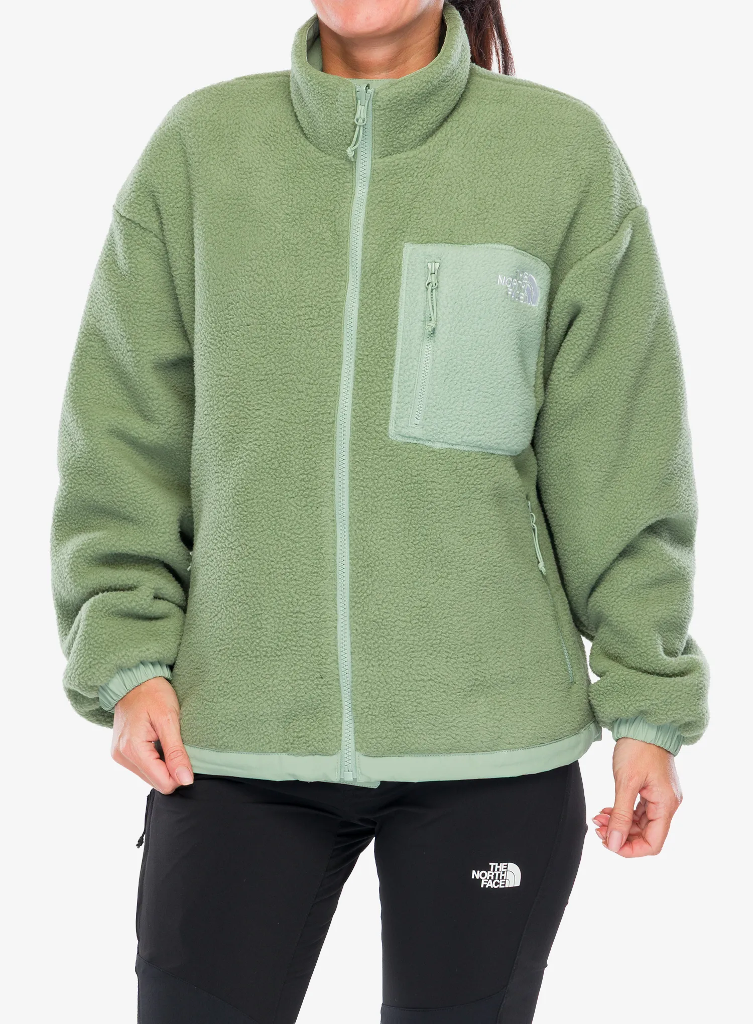 Fleece femei The North Face Yumiori Reversible Jacket - slate moss/bark mist