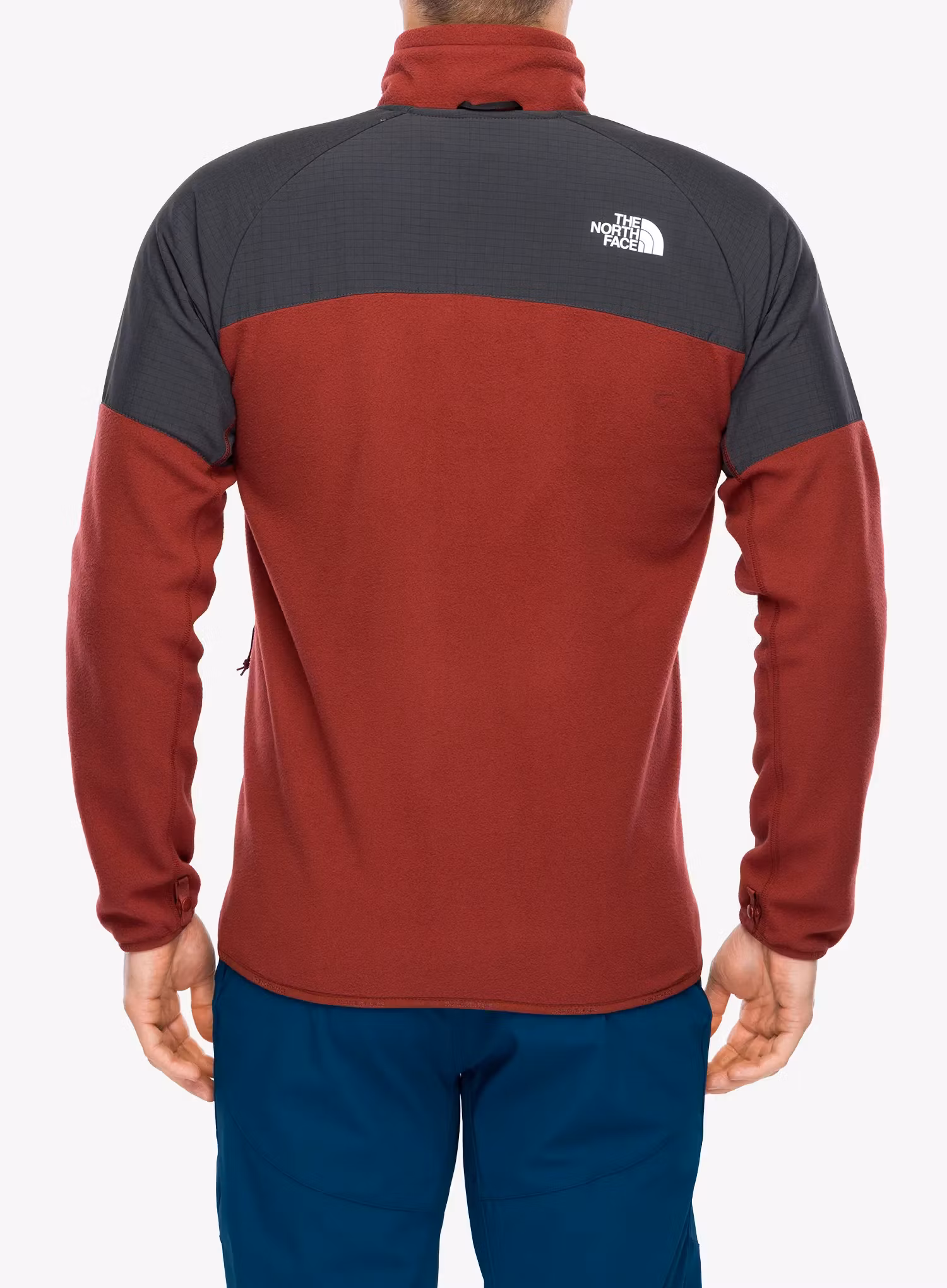 Fleece The North Face Glacier Heavyweight Full Zip Jacket - sumac/asphalt grey