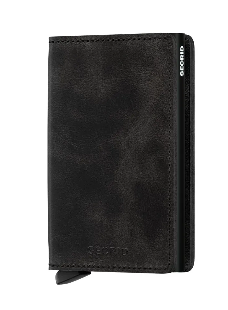Portofel Secrid Slimwallet Vintage - black