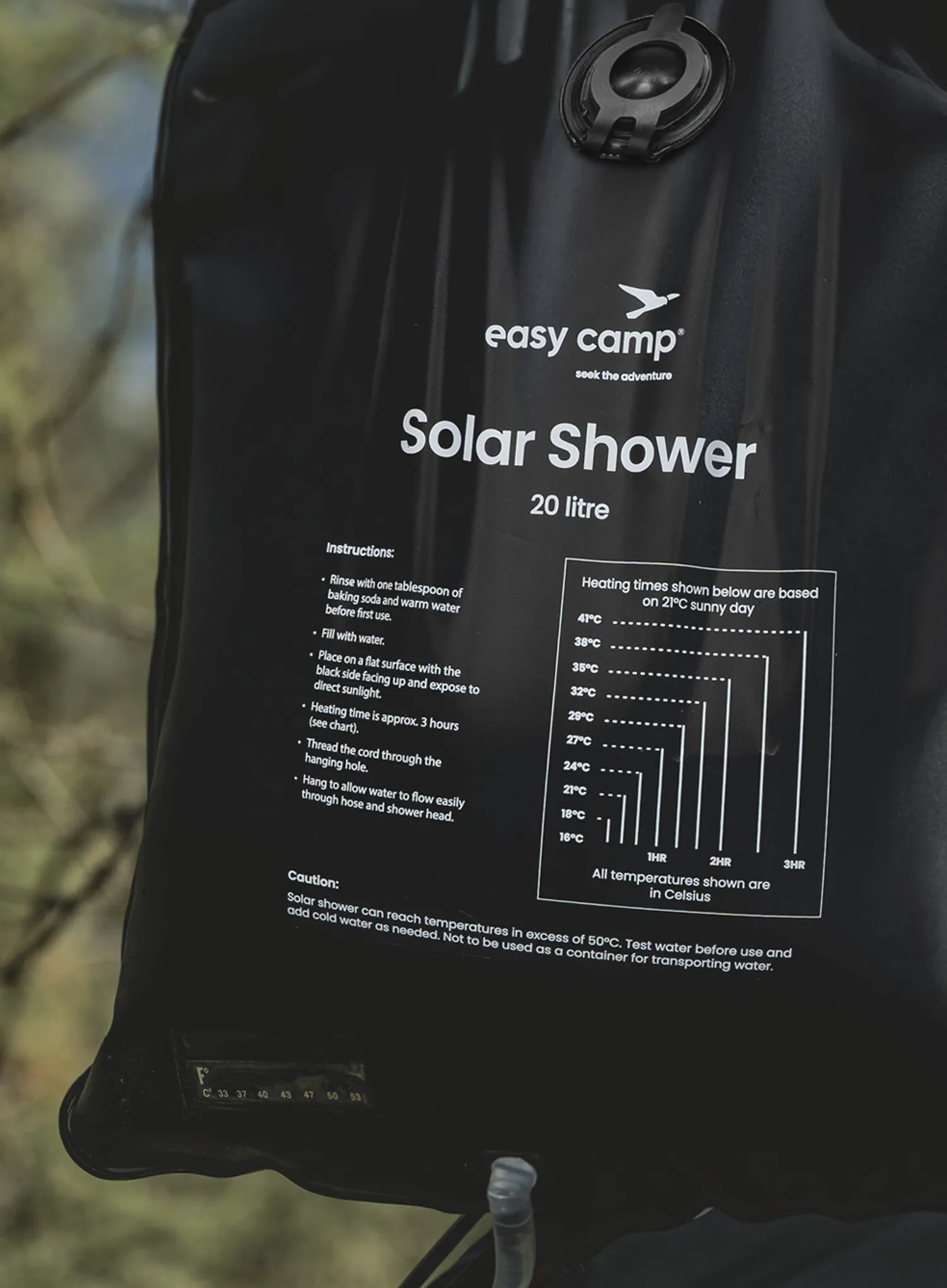 Duș Easy Camp Solar Shower - black