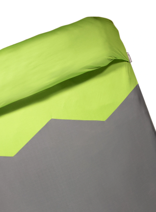 Cearșaf Klymit Double V Sheet Pad Cover - green/grey