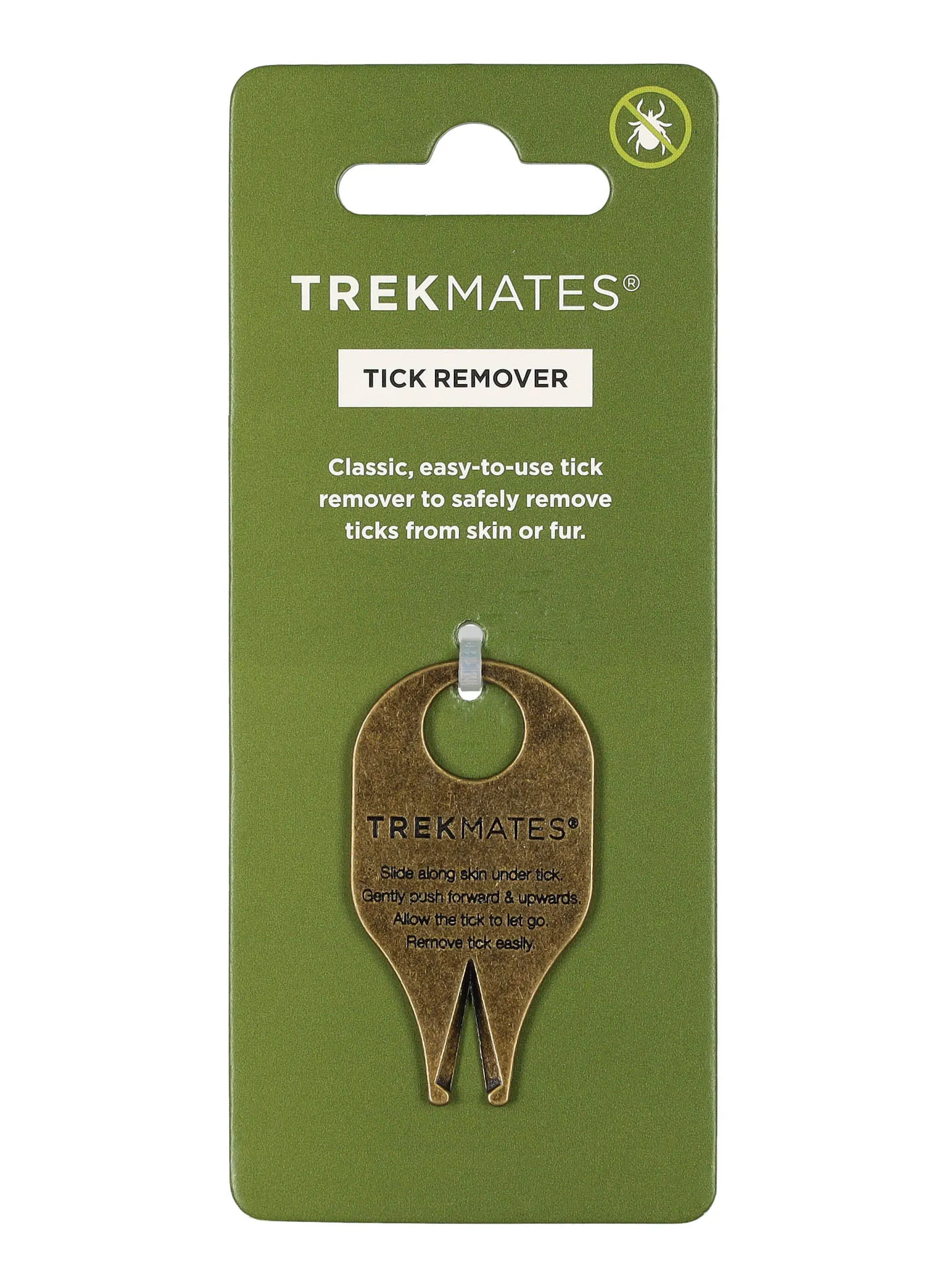 Lopată pentru căpușe Trekmates Tick Remover - brass