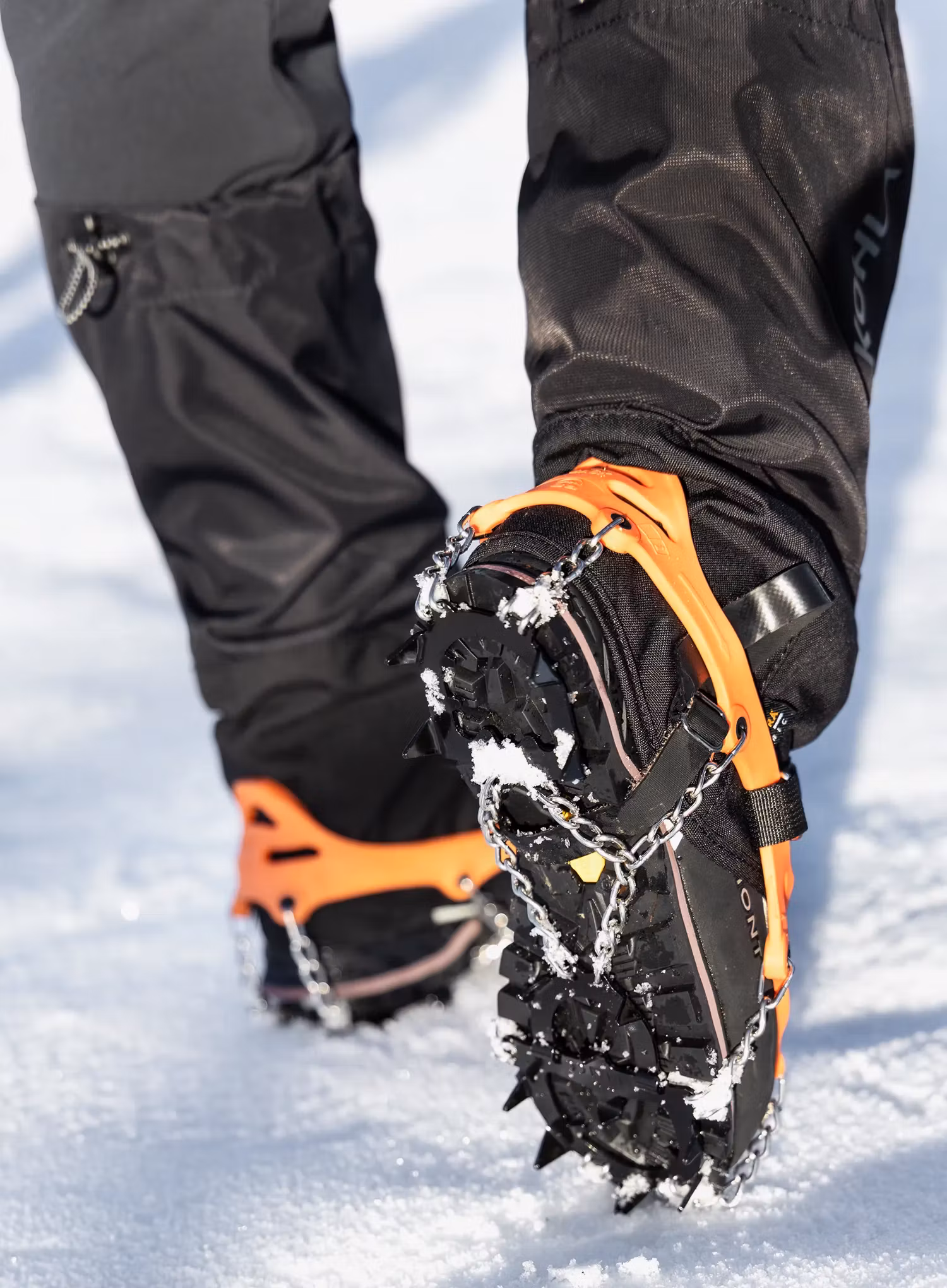 Crampoane anti-alunecare 8a Hiking Crampons - orange
