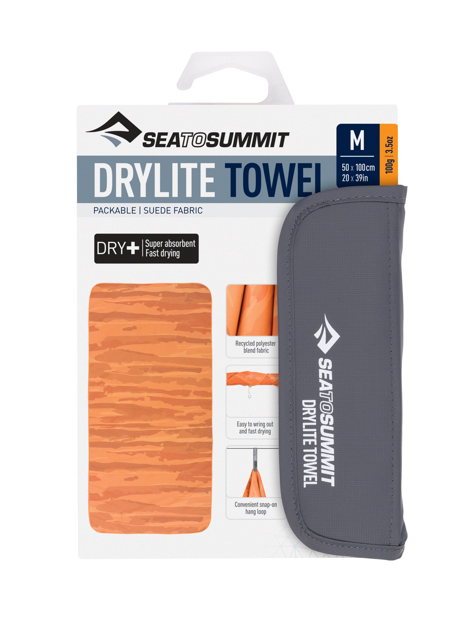 Prosop par uscare rapida Sea To Summit DryLite Towel M - outback sunset