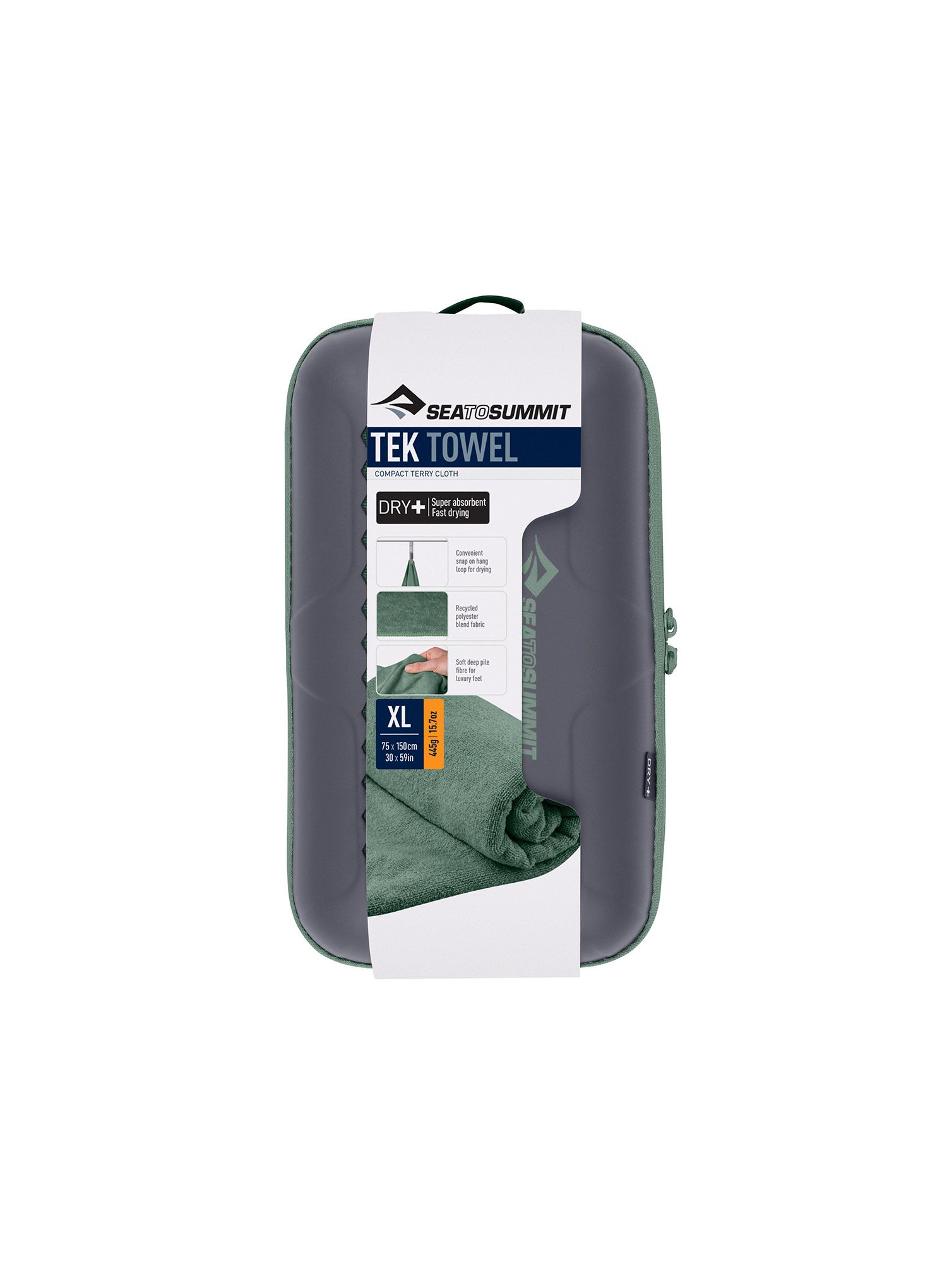Prosop par uscare rapida Sea To Summit Tek Towel XL - sage
