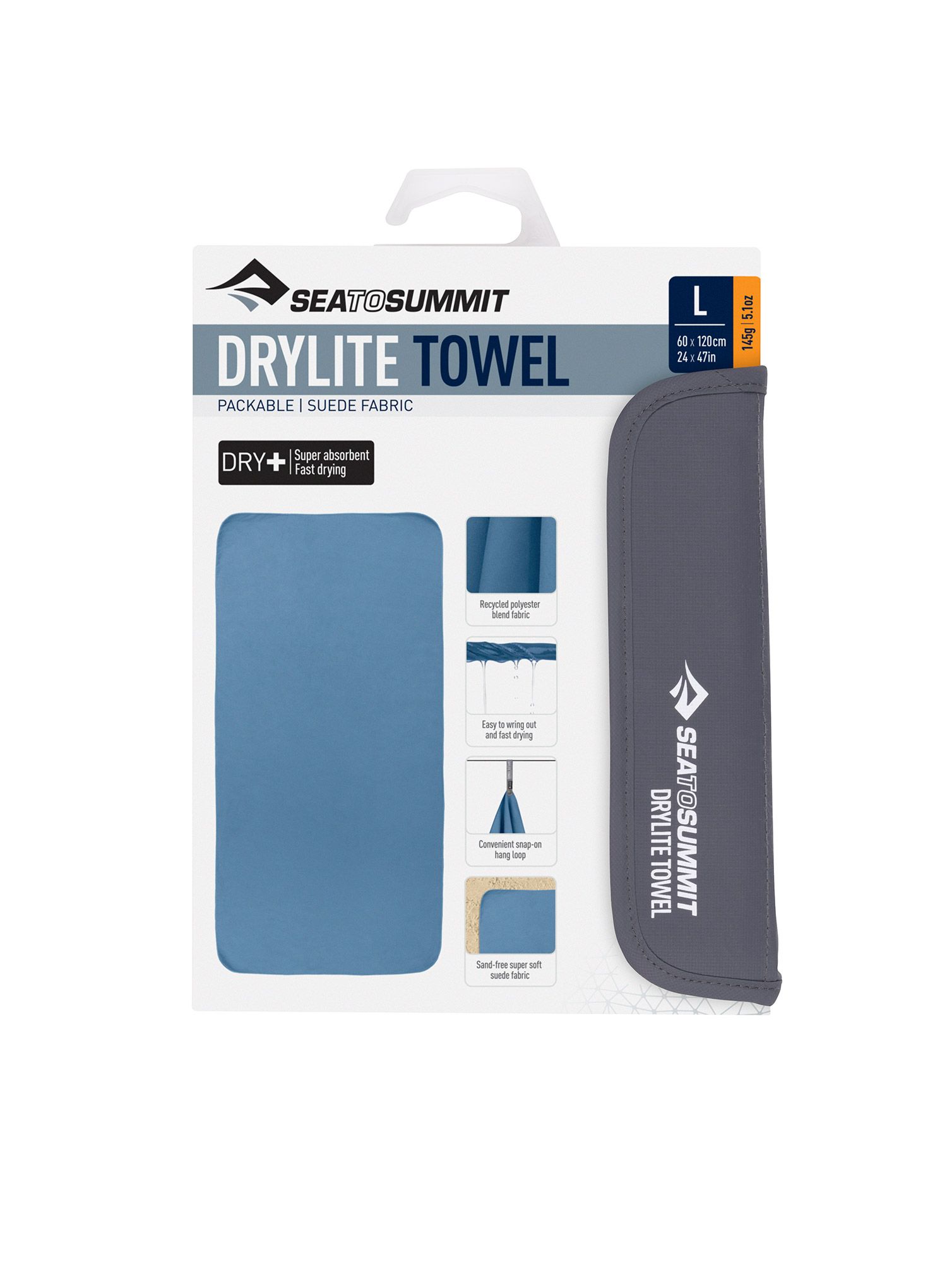 Prosop de voiaj Sea To Summit DryLite Towel L - moonlight
