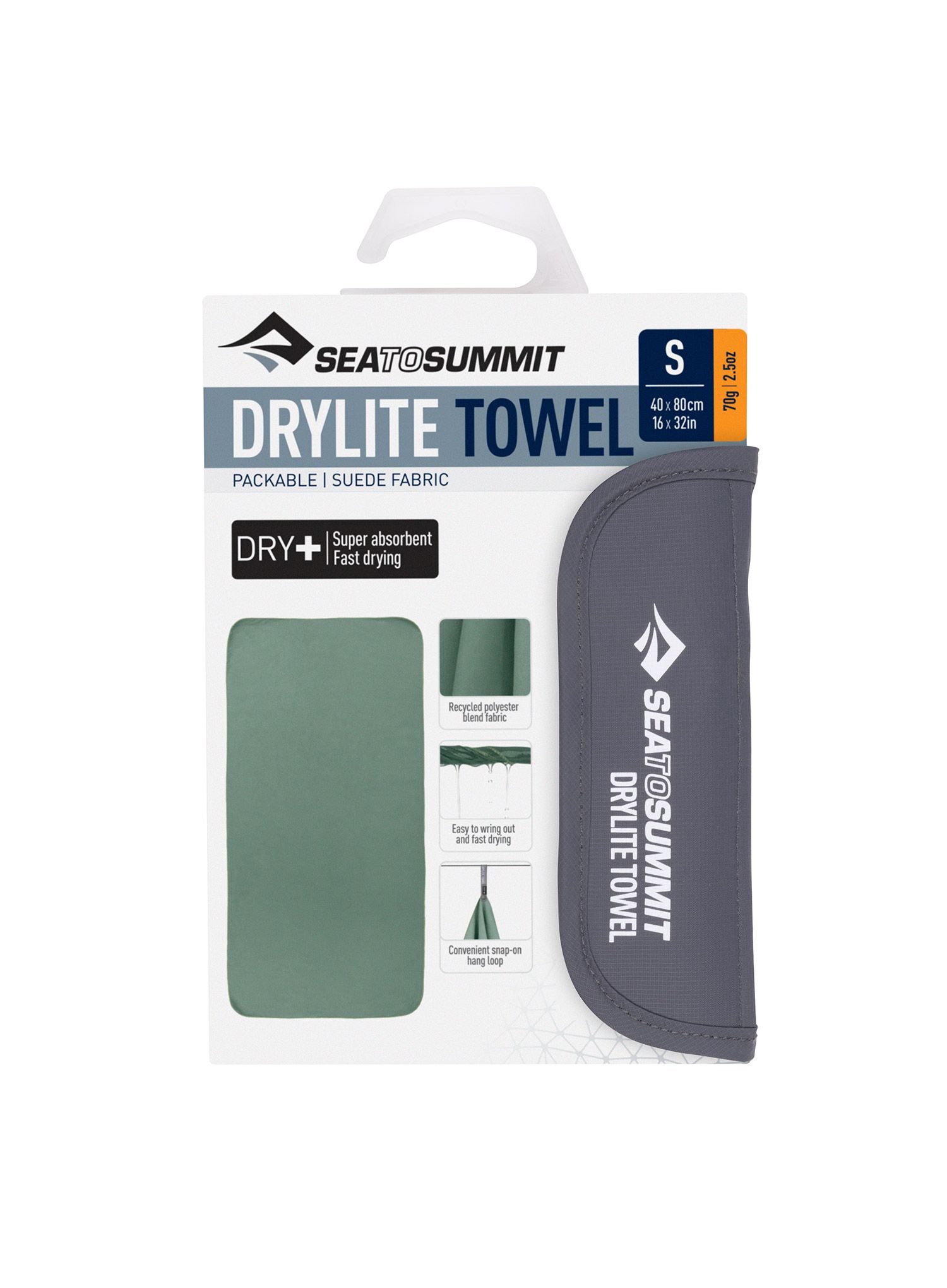 Prosop de voiaj Sea To Summit DryLite Towel S - sage
