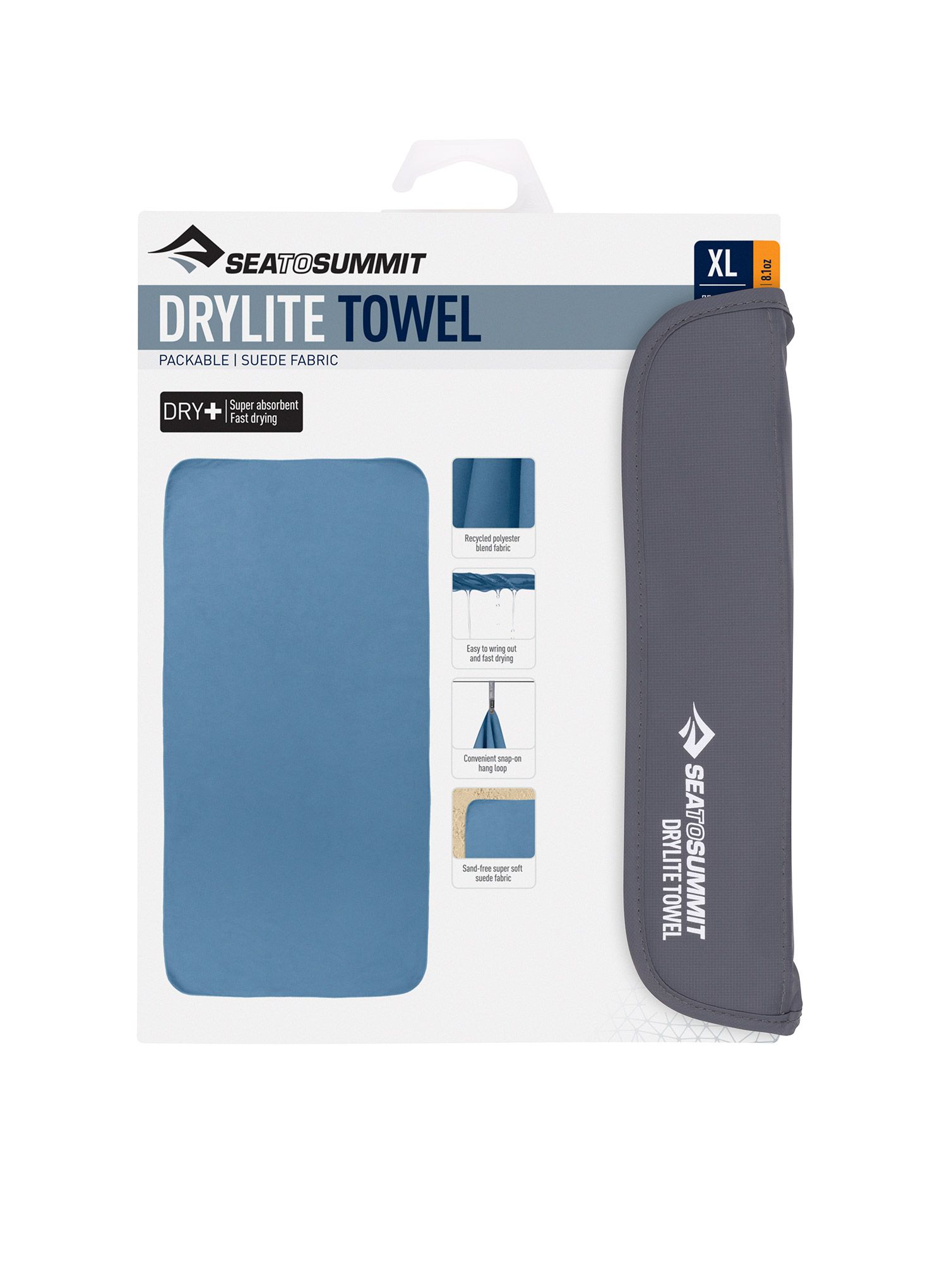 Prosop de voiaj Sea To Summit DryLite Towel XL - moonlight