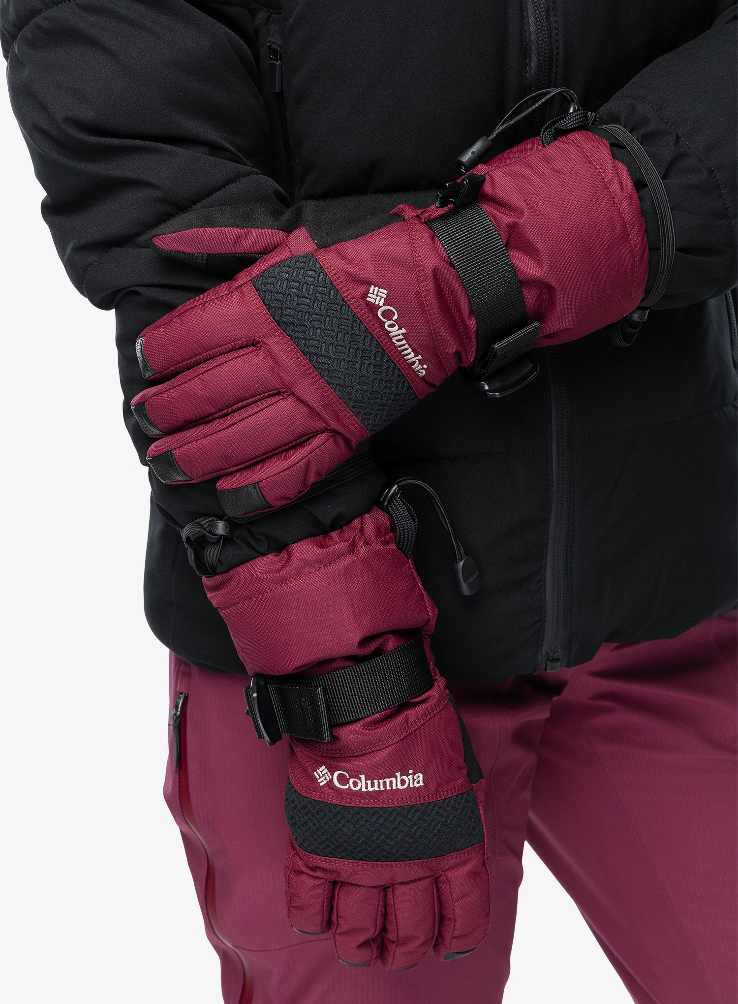 Manusi schi femei Columbia Whirlibird III Glove - rich wine
