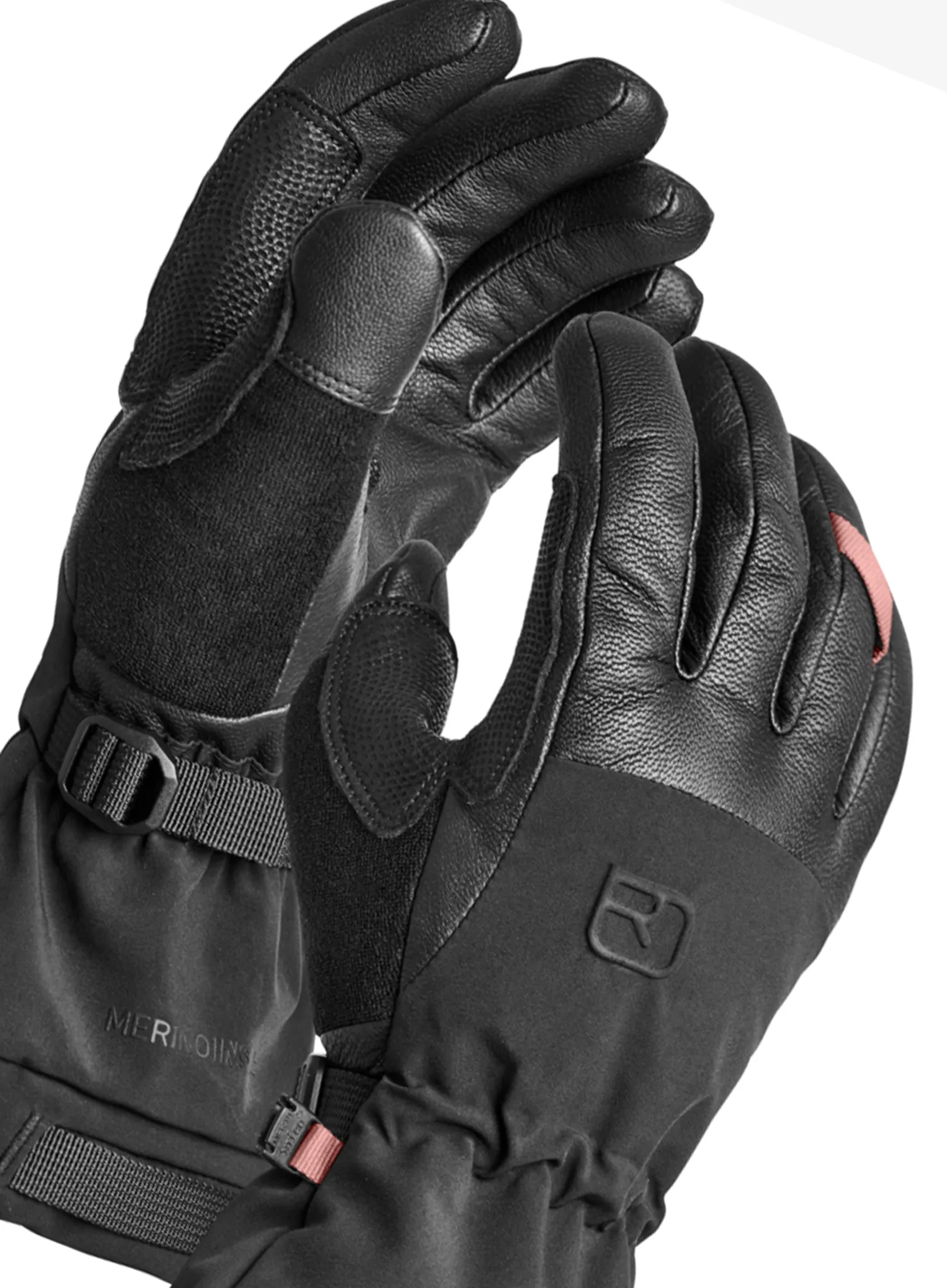 Manusi schi femei Ortovox Merino Freeride Glove - black raven/raven