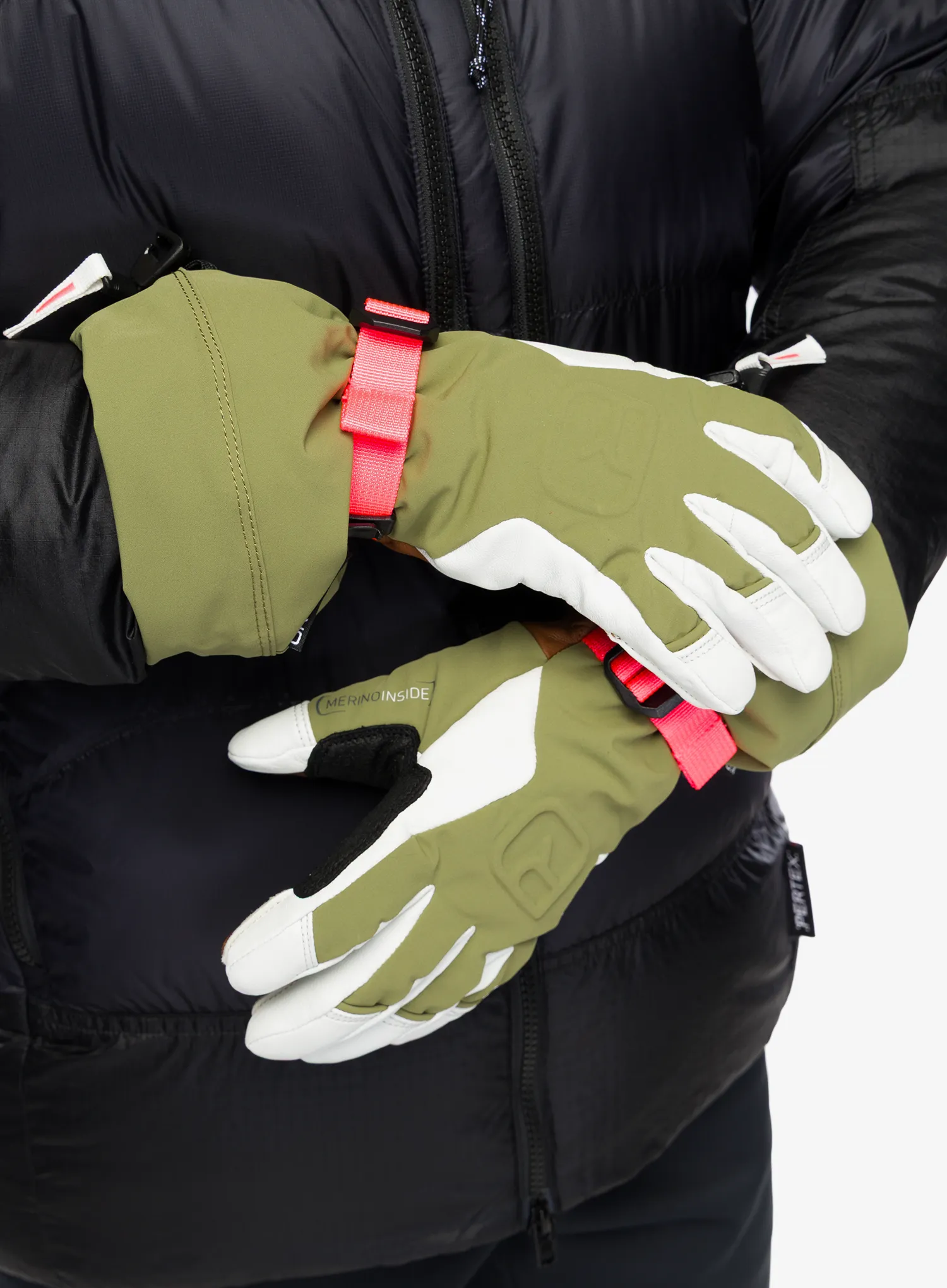 Manusi schi femei Ortovox Merino Freeride Glove - wild herbs