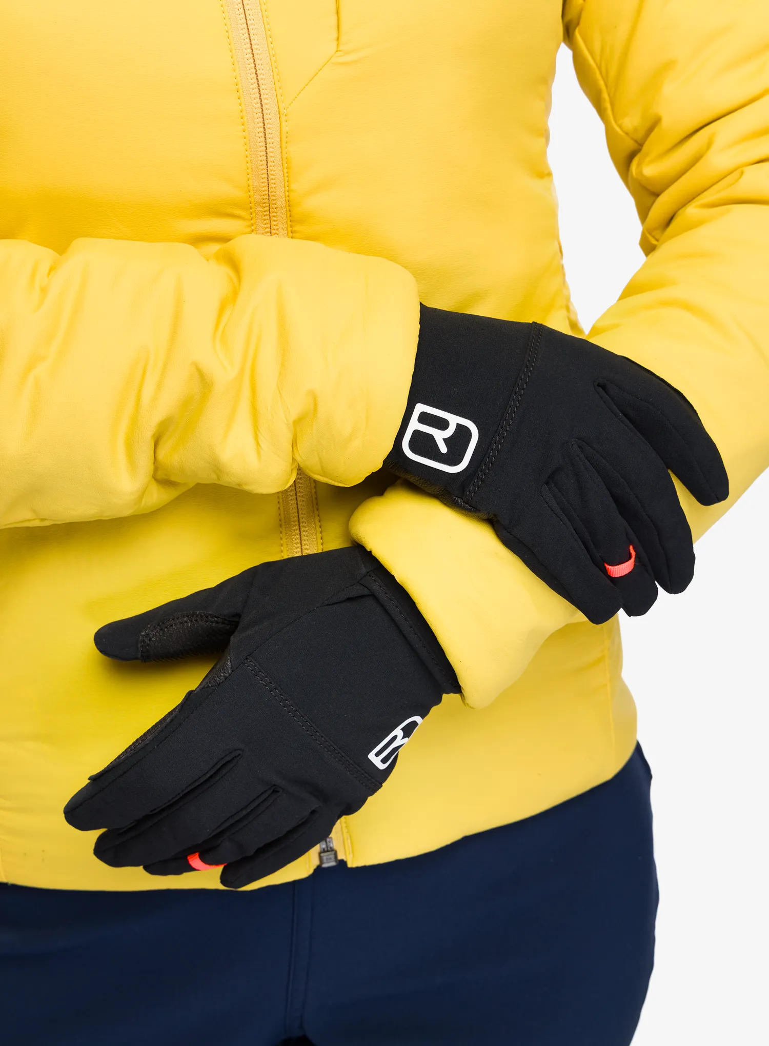 Mănuși femei Ortovox Tour Light Glove - black raven