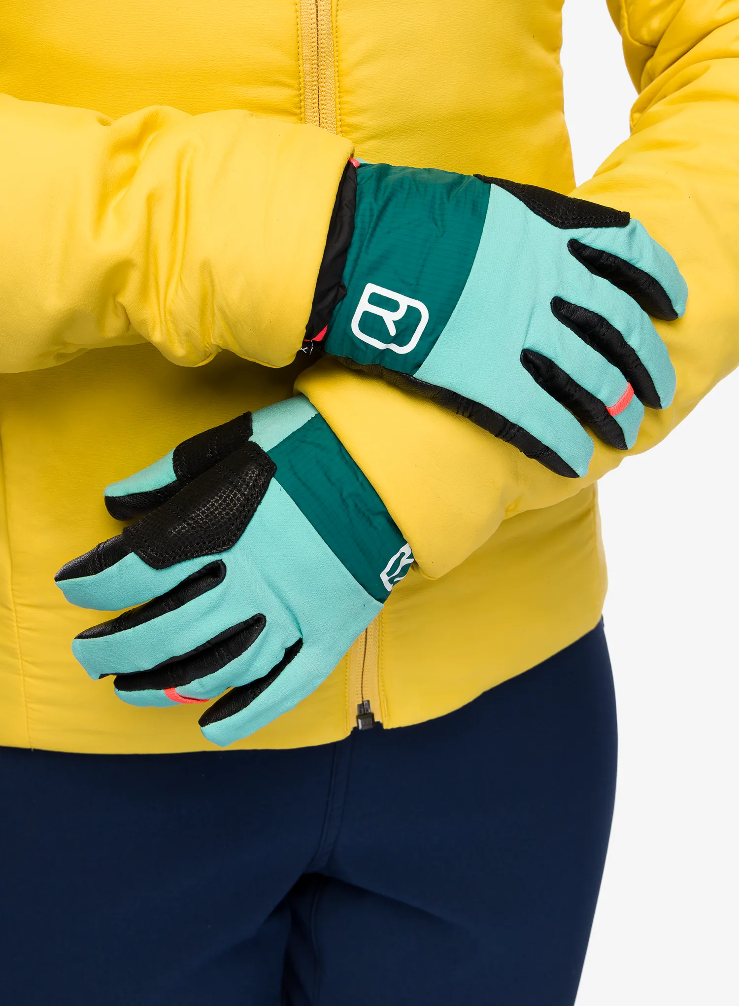 Mănuși femei Ortovox Tour Pro Cover Glove - ice waterfall